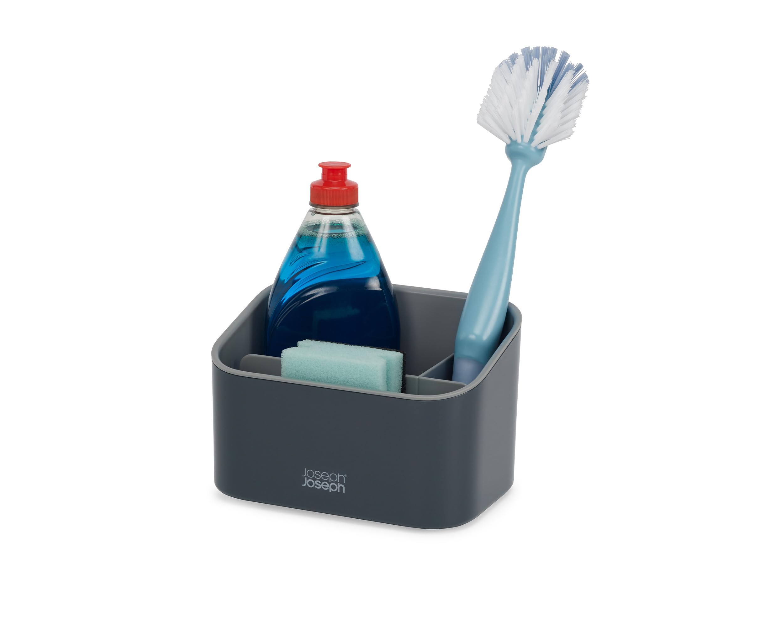 Joseph Joseph SinkStore Tiered Sink Tidy Caddy - Non-Slip Plastic Sink Organiser for Washing-Up Items | Anthracite 1