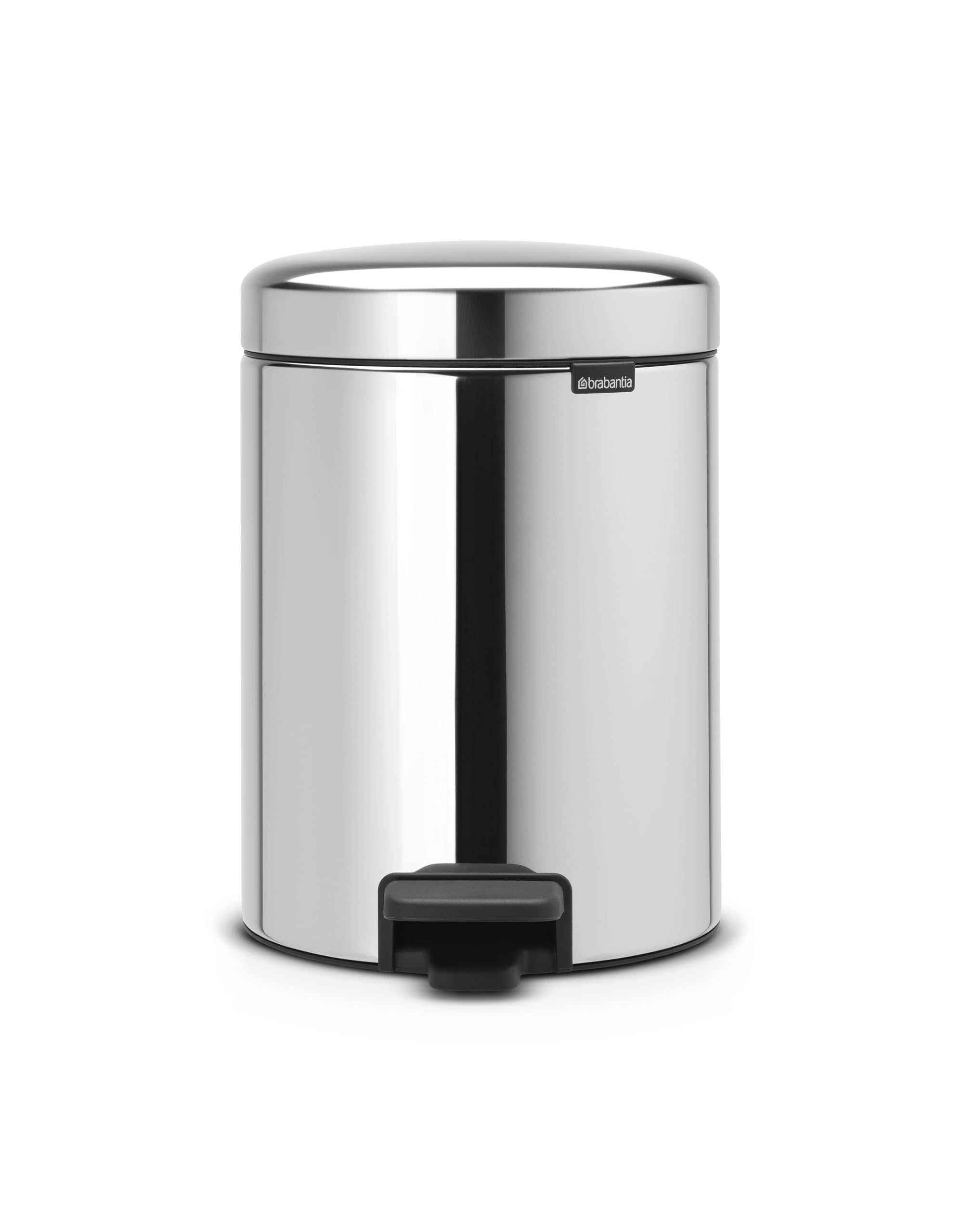 Brabantia NewIcon Pedal Bin - 5 L Capacity | Brilliant Steel Finish | Corrosion Resistant 1