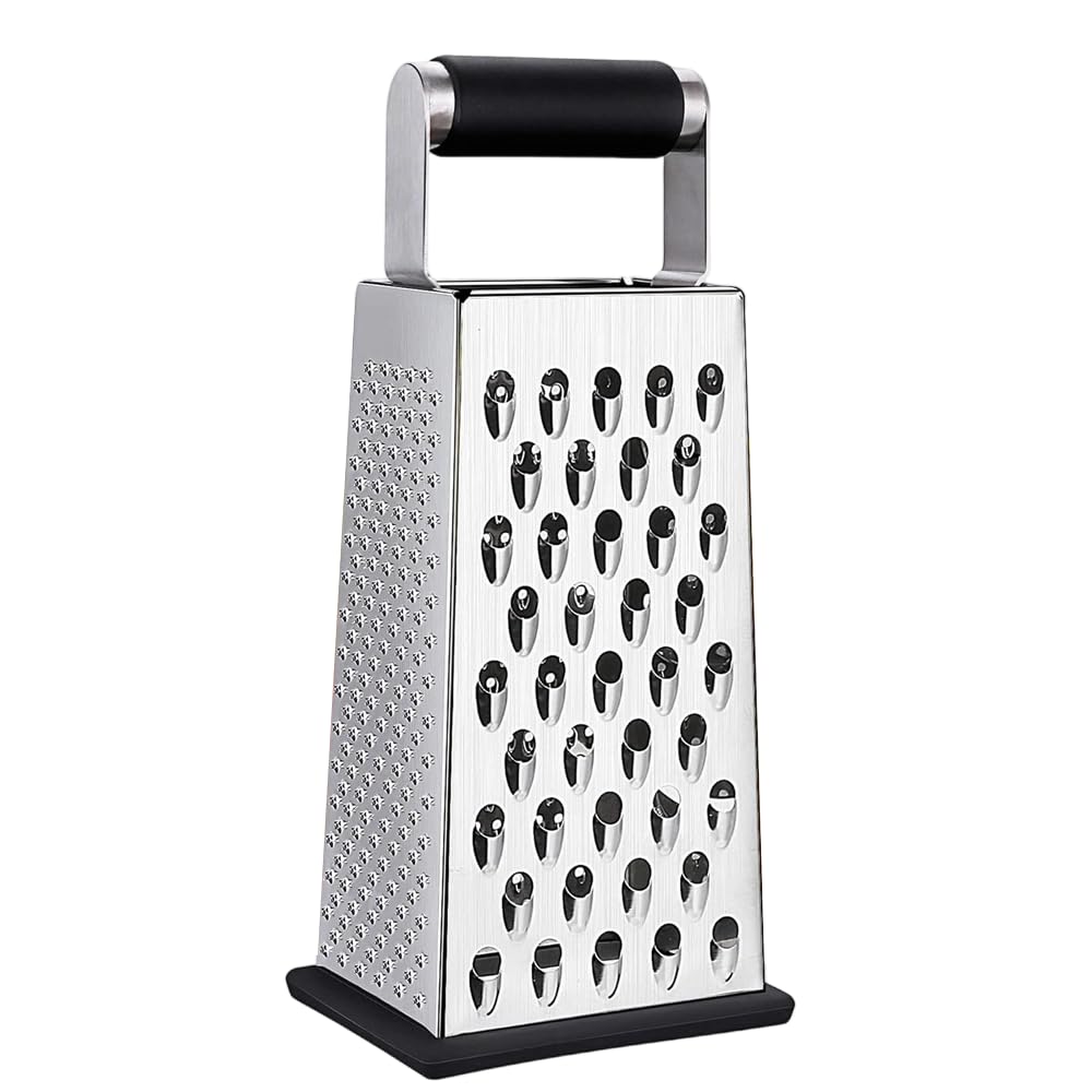 Armo Home Heavy Duty Stainless Steel 4-Sided Grater | Rust Resistant | Dishwasher Safe 9
