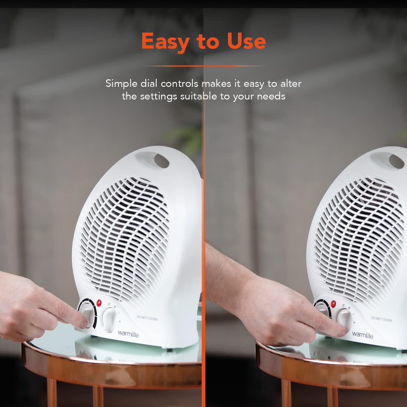 Warmlite WL44002 Portable Thermo Fan Heater - 2000W Max Power | 3 Heat Settings | Overheat Protection 7
