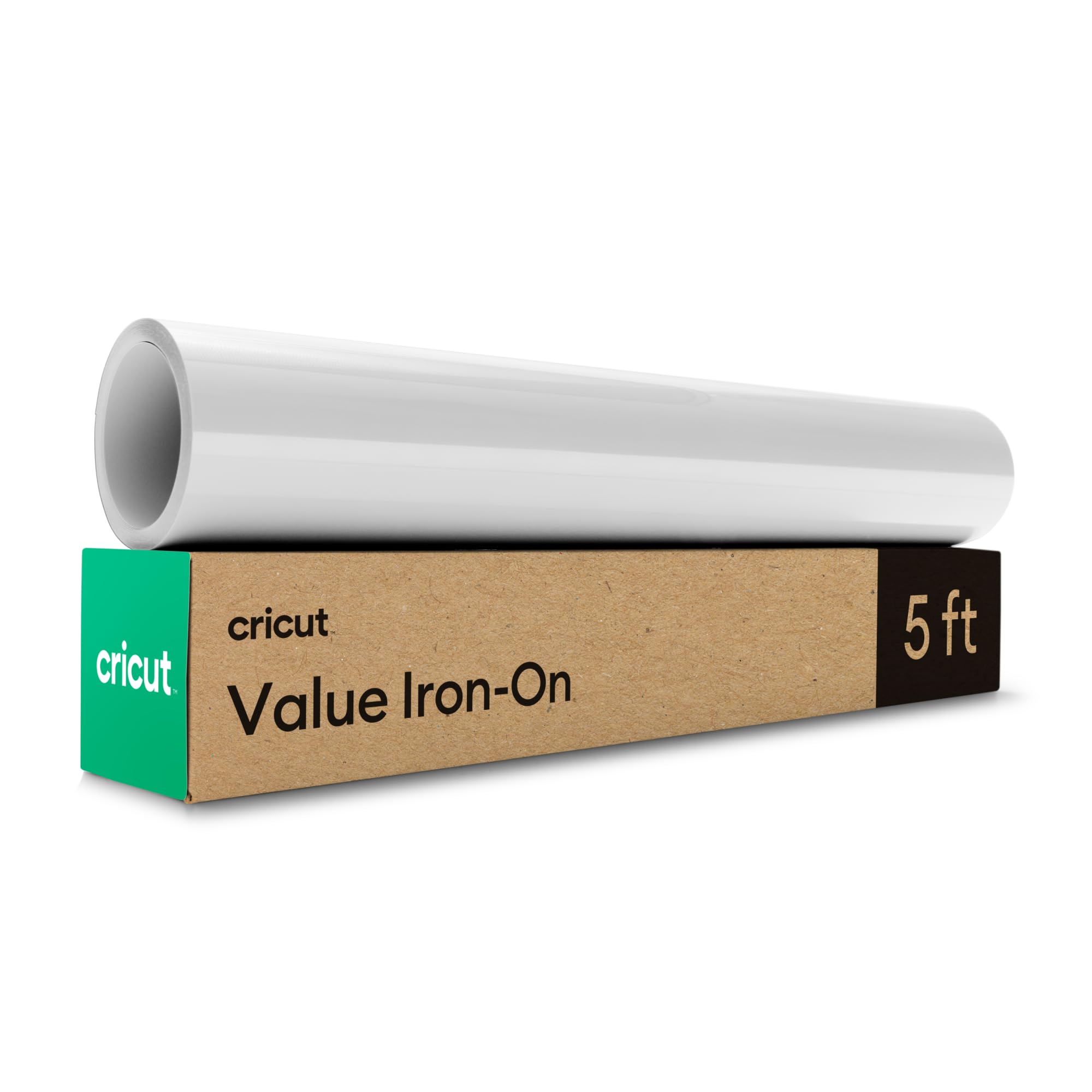 Cricut Value Iron On Vinyl - White HTV for Custom T-Shirts & DIY Clothing | 1.5m Roll 1
