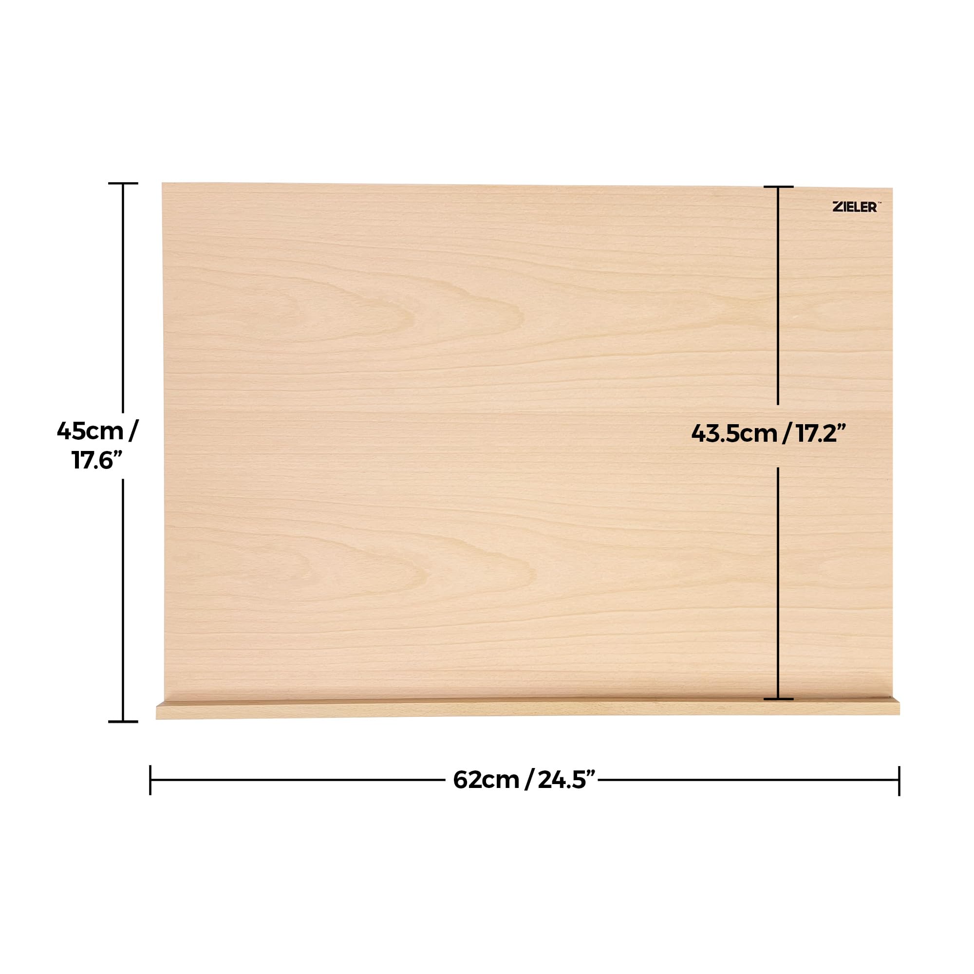 Zieler Premium Adjustable A2 Beechwood Table Top Art Easel | 5 Angles | Durable Rubber Feet 3