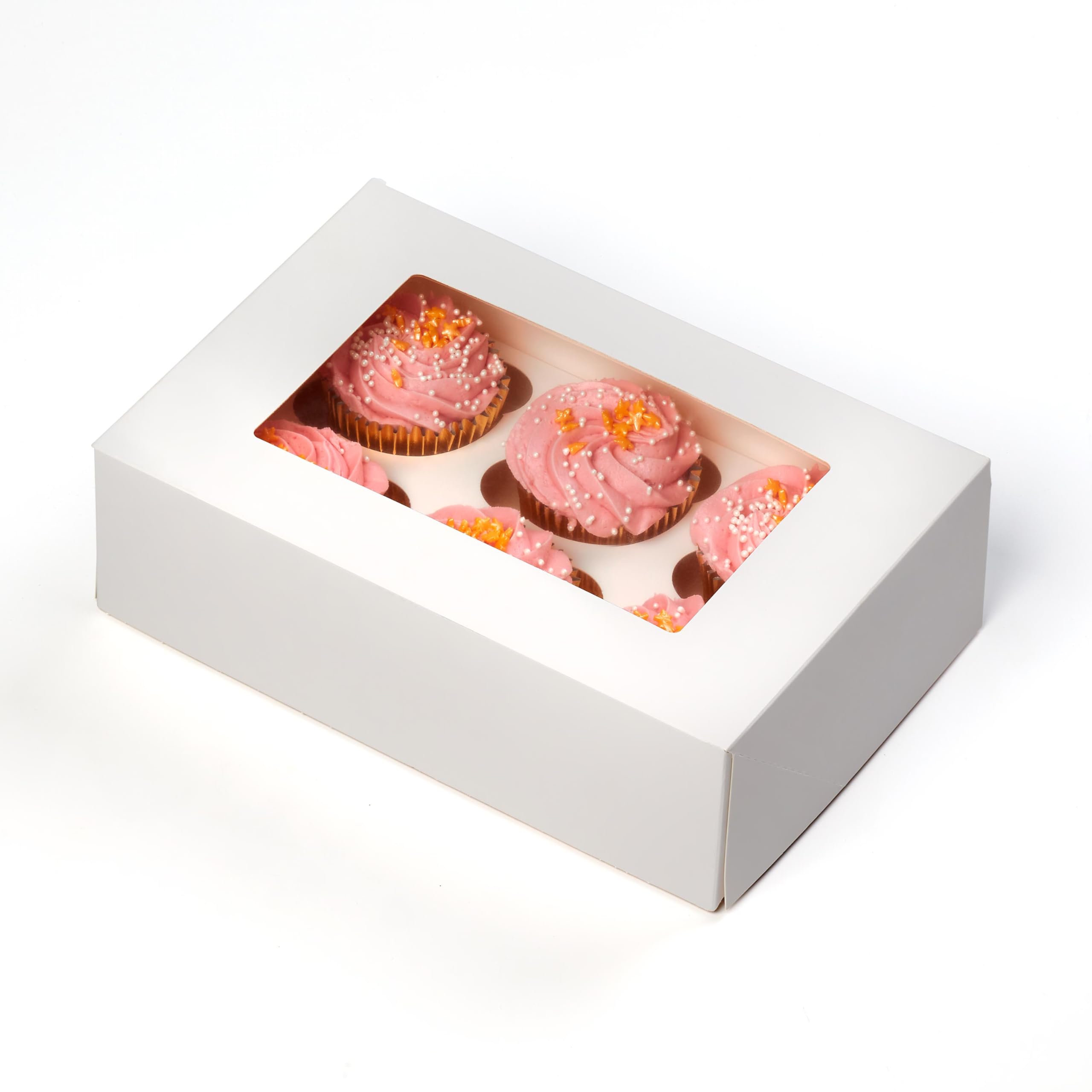 Tala 6-Cupcake Box - White Cardboard Carrier for Storage, Transport, and Display | 240x76x10mm 3