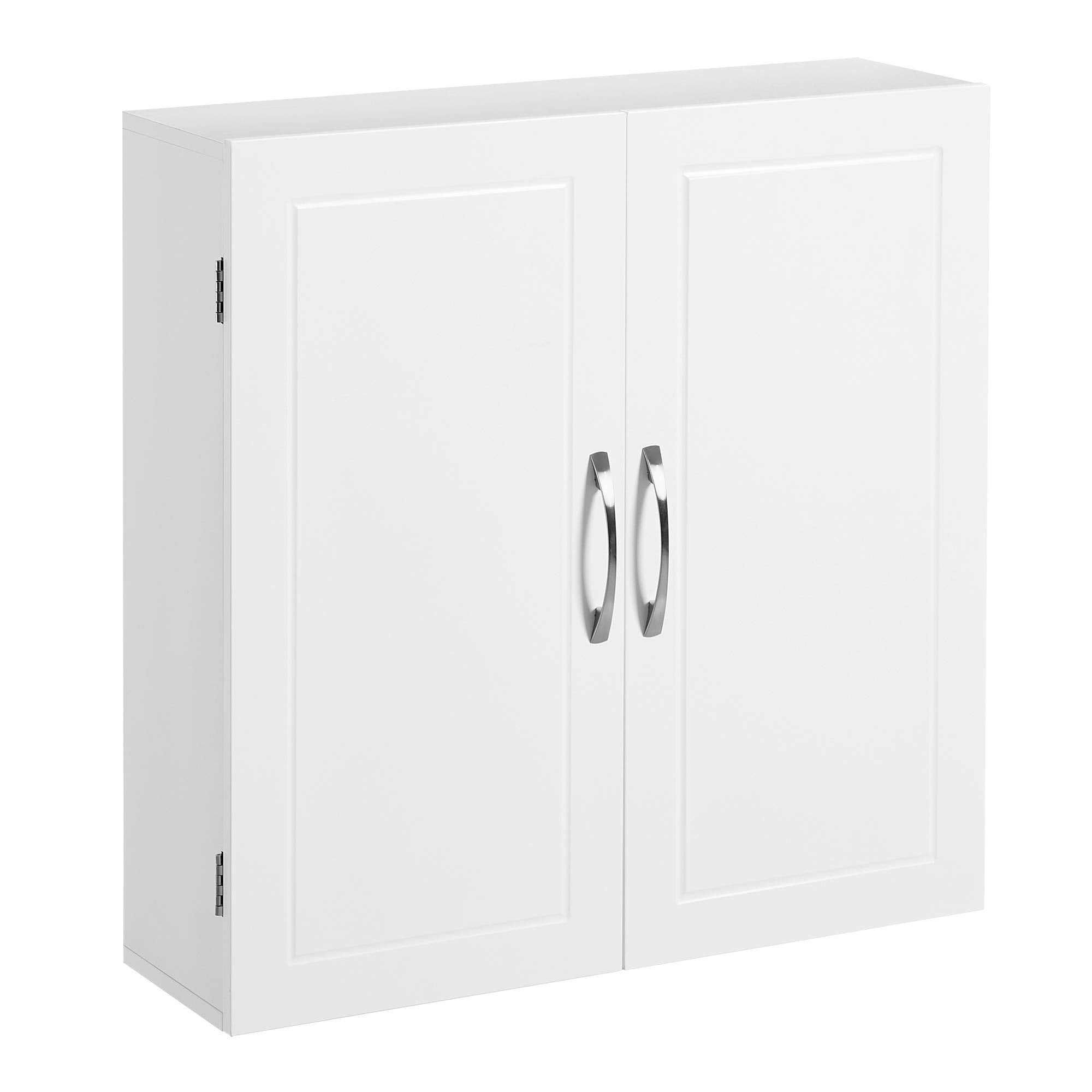 VASAGLE Bathroom Wall Cabinet - Cloud White | Adjustable Shelves | Wall-Mounted Storage | 60x18x60 cm 1