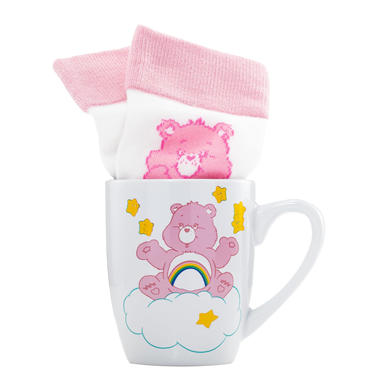 Pyramid International CARE BEARS Cheer Bear Mug & Sock Set | Ceramic, Pink, Microwave Safe 5