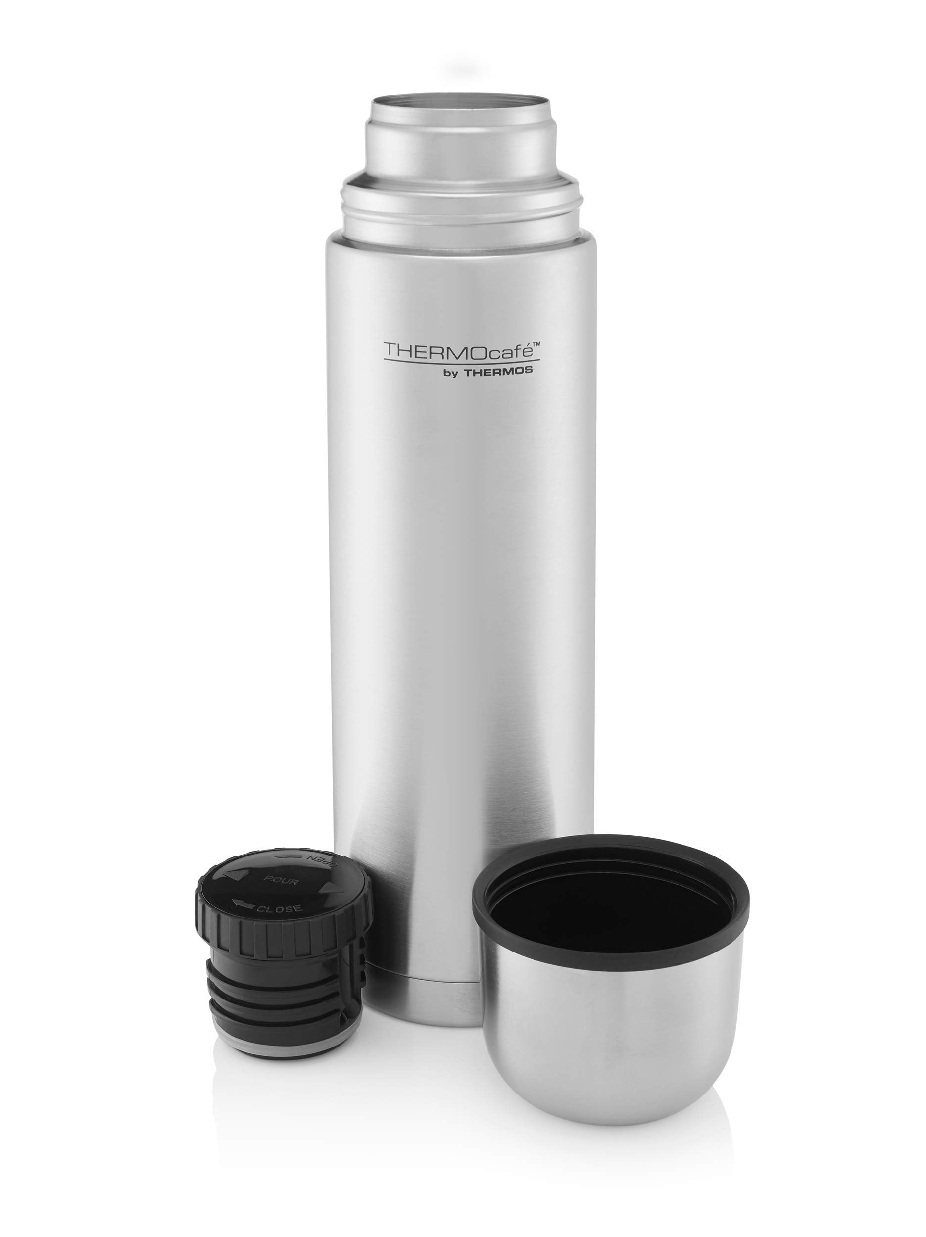 Thermos ThermoCafe Stainless Steel Drink Flask - 0.35L Insulated | Double Wall Vacuum | Serving Cup 3