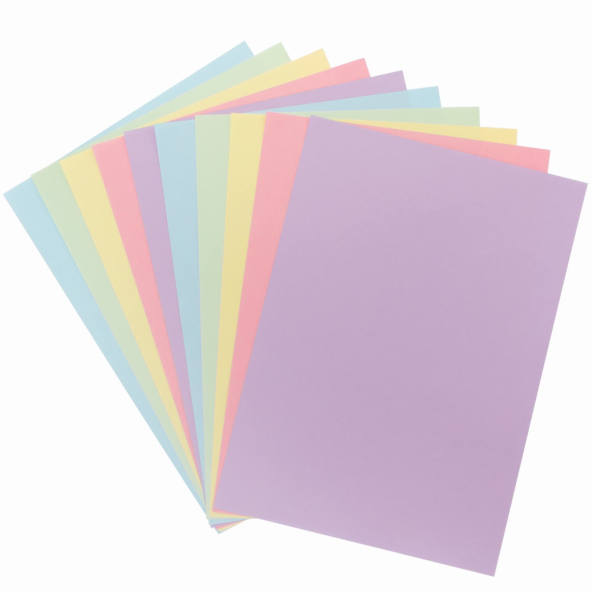 Baker Ross Pastel A4 Paper - Pack of 100 Sheets, 80gsm Craft Paper for Kids & Adults | FC482 1