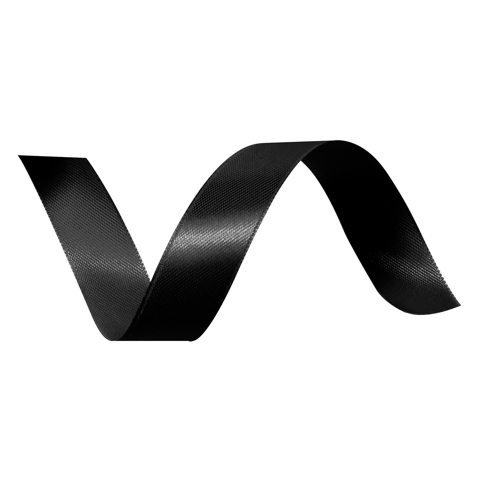 Vaessen Creative Satin Ribbon - Double-Sided Sheen, Black, 6mm x 10m | Card Making & Gift Wrapping 2