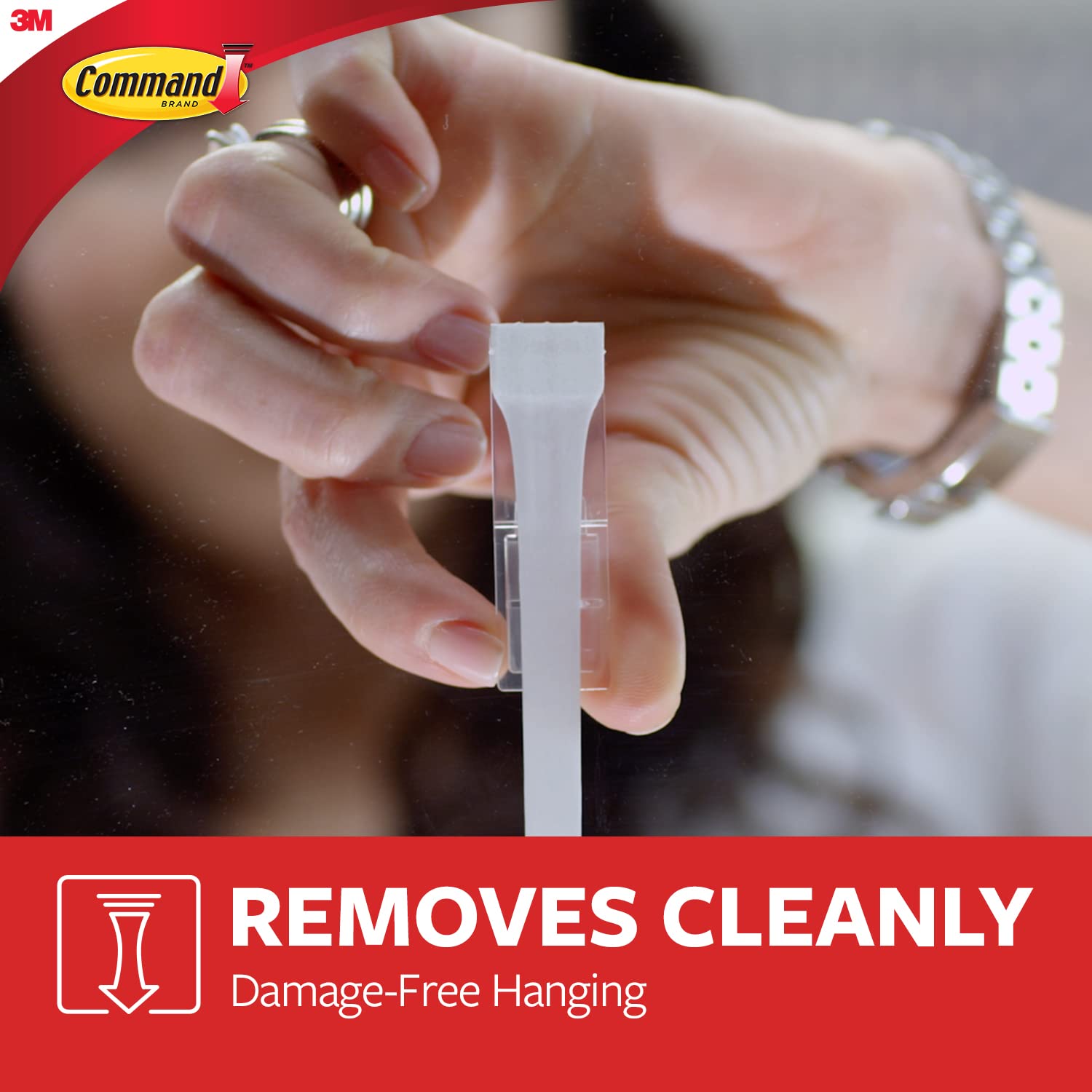 Command Large Utility Hook - Damage-Free Hanging | Holds 2.2 kg | White Plastic | 7 Hooks 5