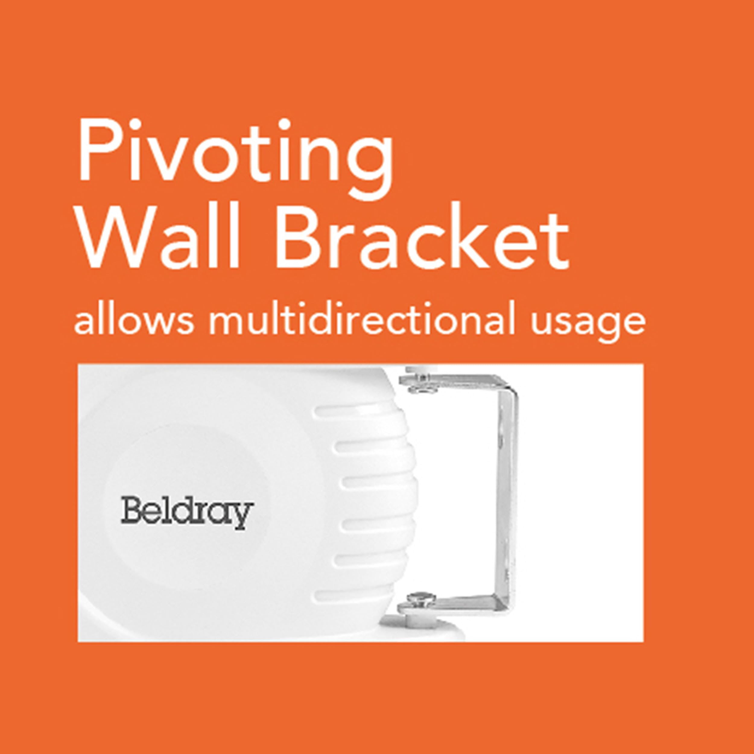 Beldray Retractable Clothes Line - 12 Metre Drying Space | Wall Mountable | White 4