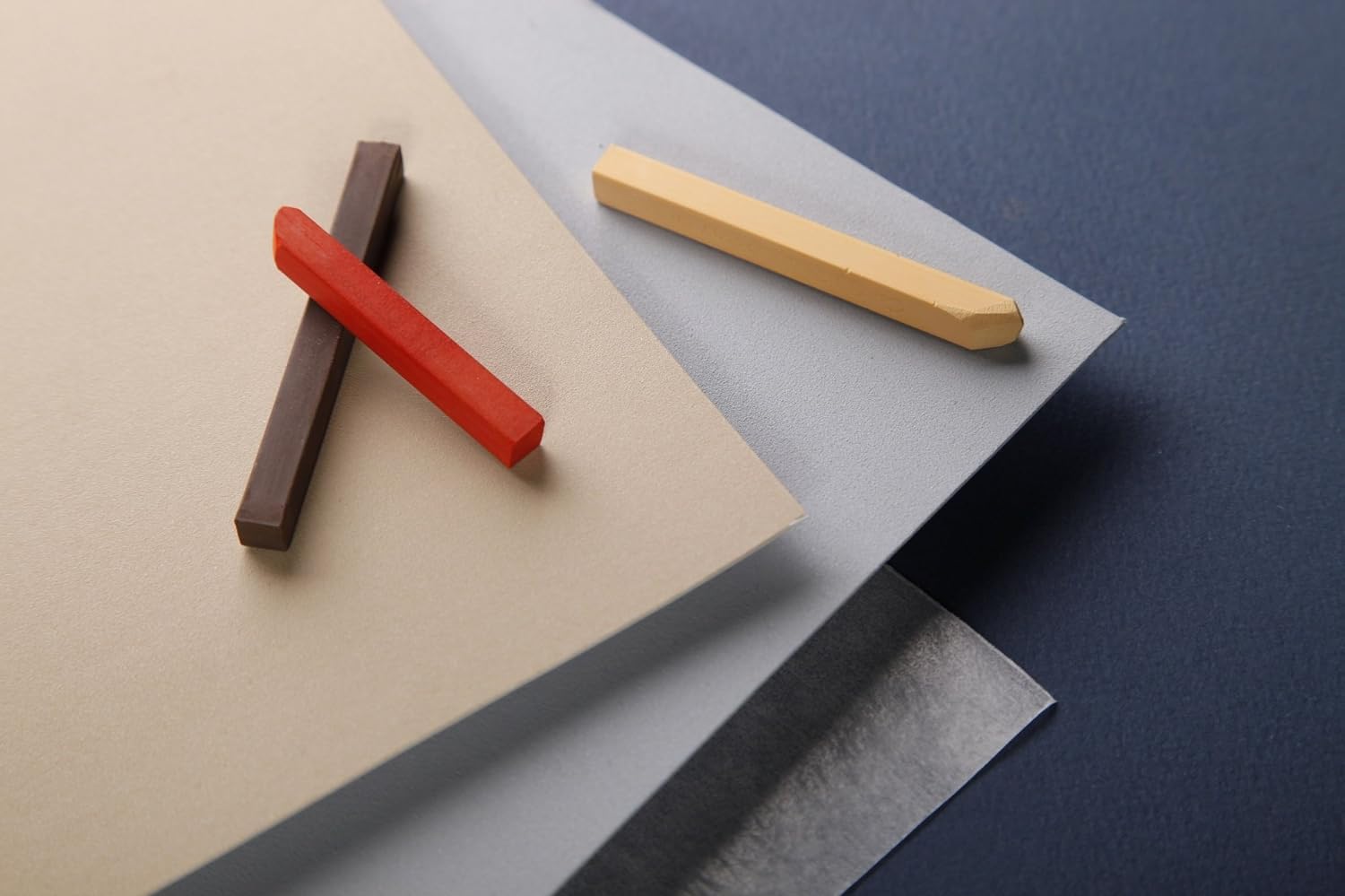 Clairefontaine Pastelmat Paper - 5 Sheets A3 Dark Gray | 360g Acid-Free Card Stock 5