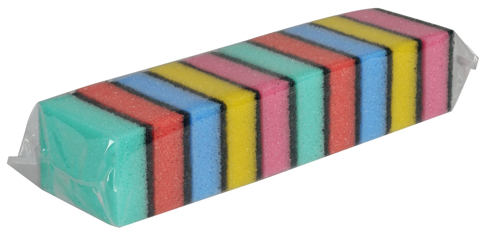 ABENA Multicoloured Sponges - Non-Scratch Scourer | Pack of 10 | Versatile Cleaning 1