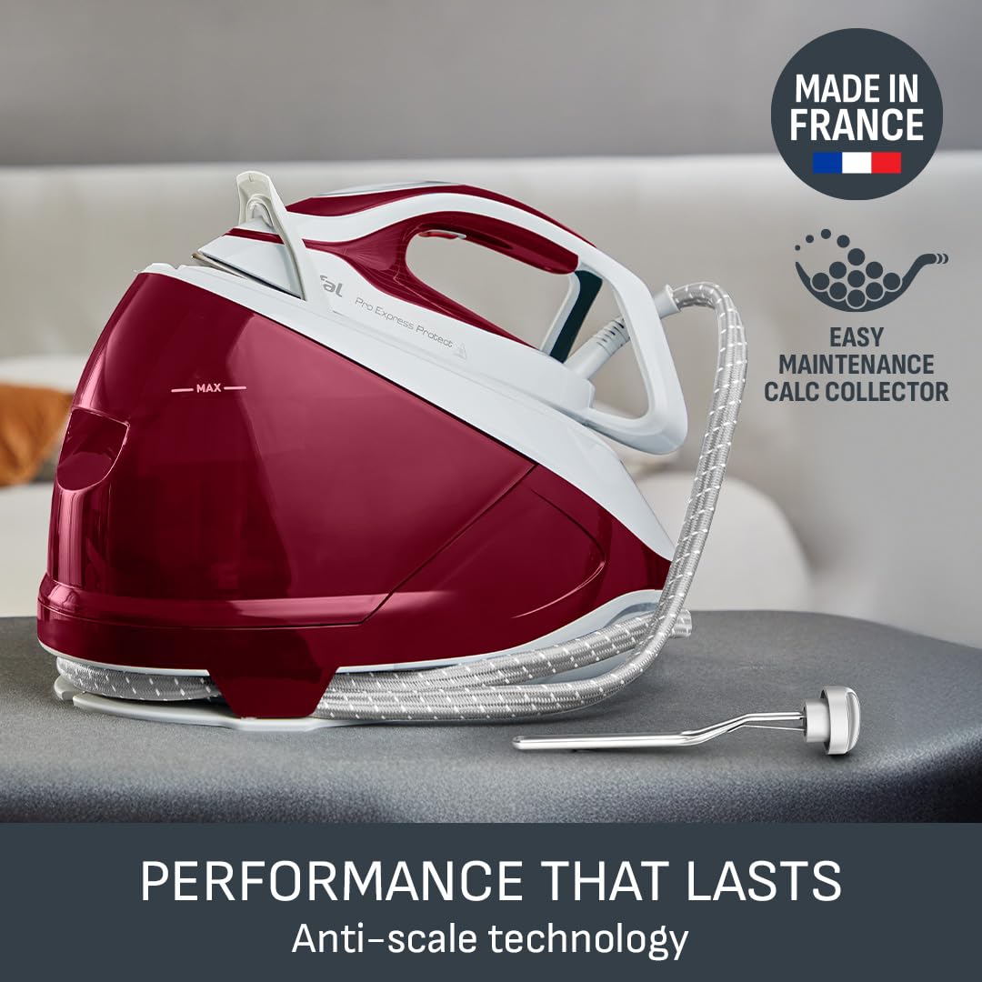Tefal Steam Generator Iron GV9220 - 7.5 Bar, 135g/min Steam, 540g Boost | Durilium Soleplate 9