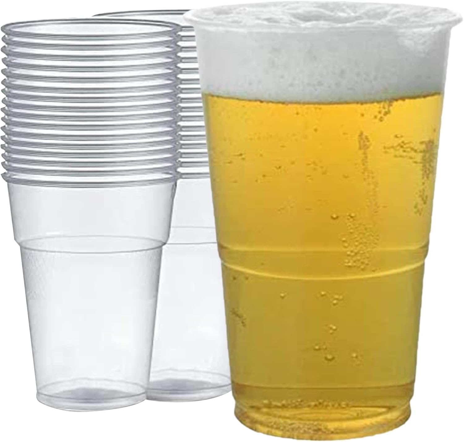 Half Pint Plastic Pint Glasses 330 ML - CE Marked, Break Resistant | Pack of 50 4