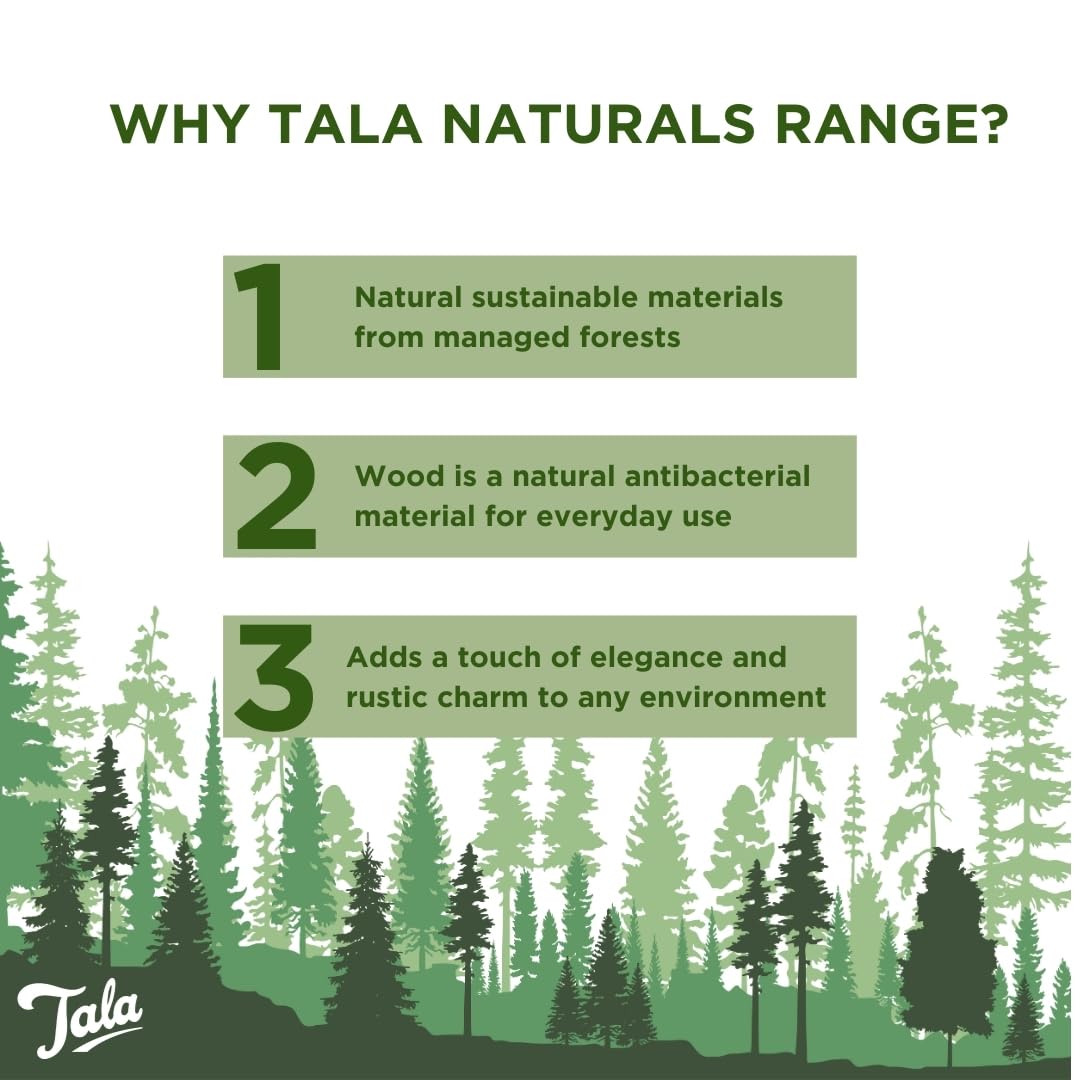Tala 18-Jar Spice Rack - Hevea Wood Storage | Countertop Organizer | Stain Resistant 3