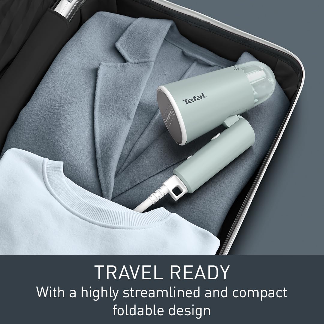 Tefal Origin Travel Handheld Steamer - 1200W | 20g/min Steam | Sage Green 3