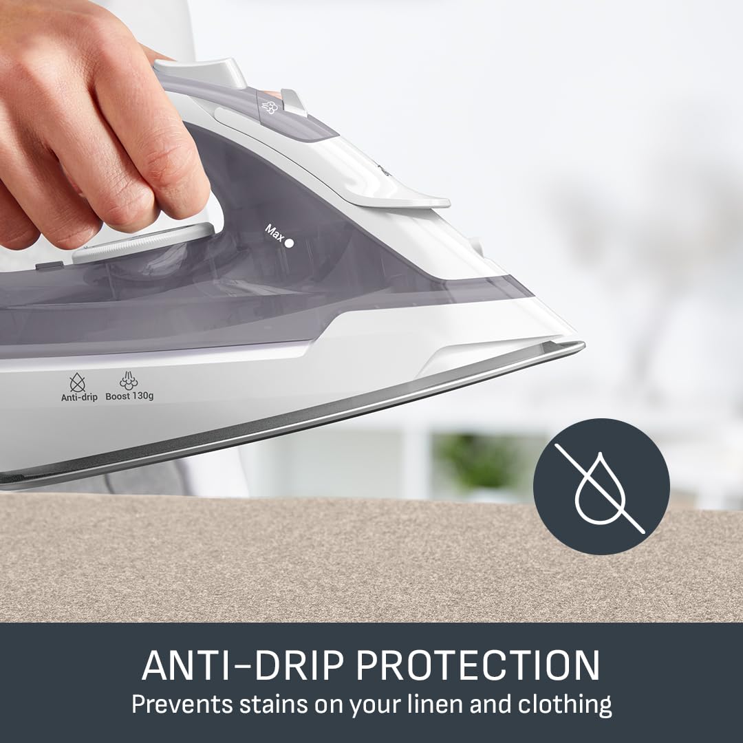 Tefal Virtuo 30 Steam Iron - 2000W Power | 130g Steam Boost | Ceramic Soleplate 6