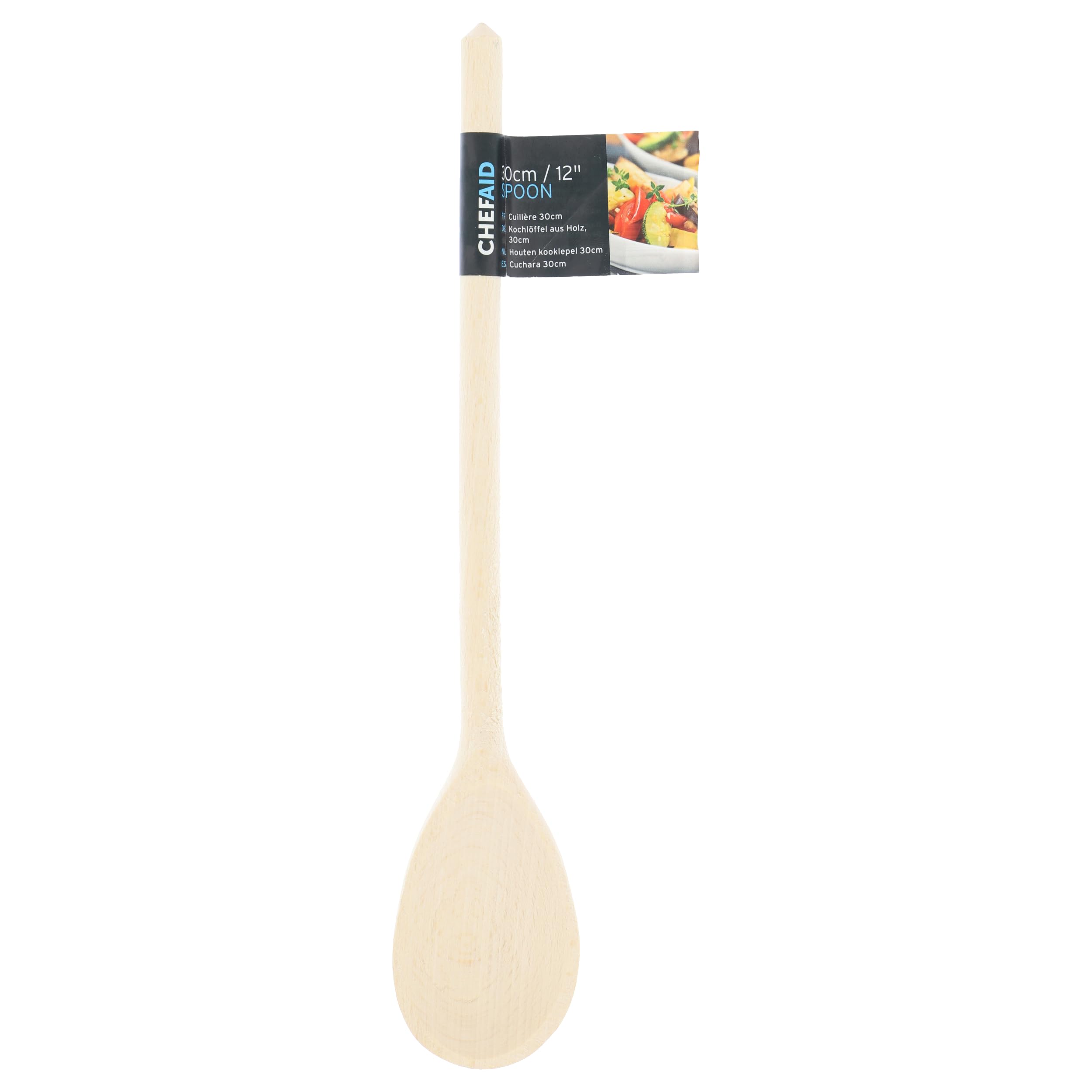 Chef Aid Wooden Cooking Spoon - Non-Stick Friendly | Sensibly Sourced Wood | 30.5cm Length 1