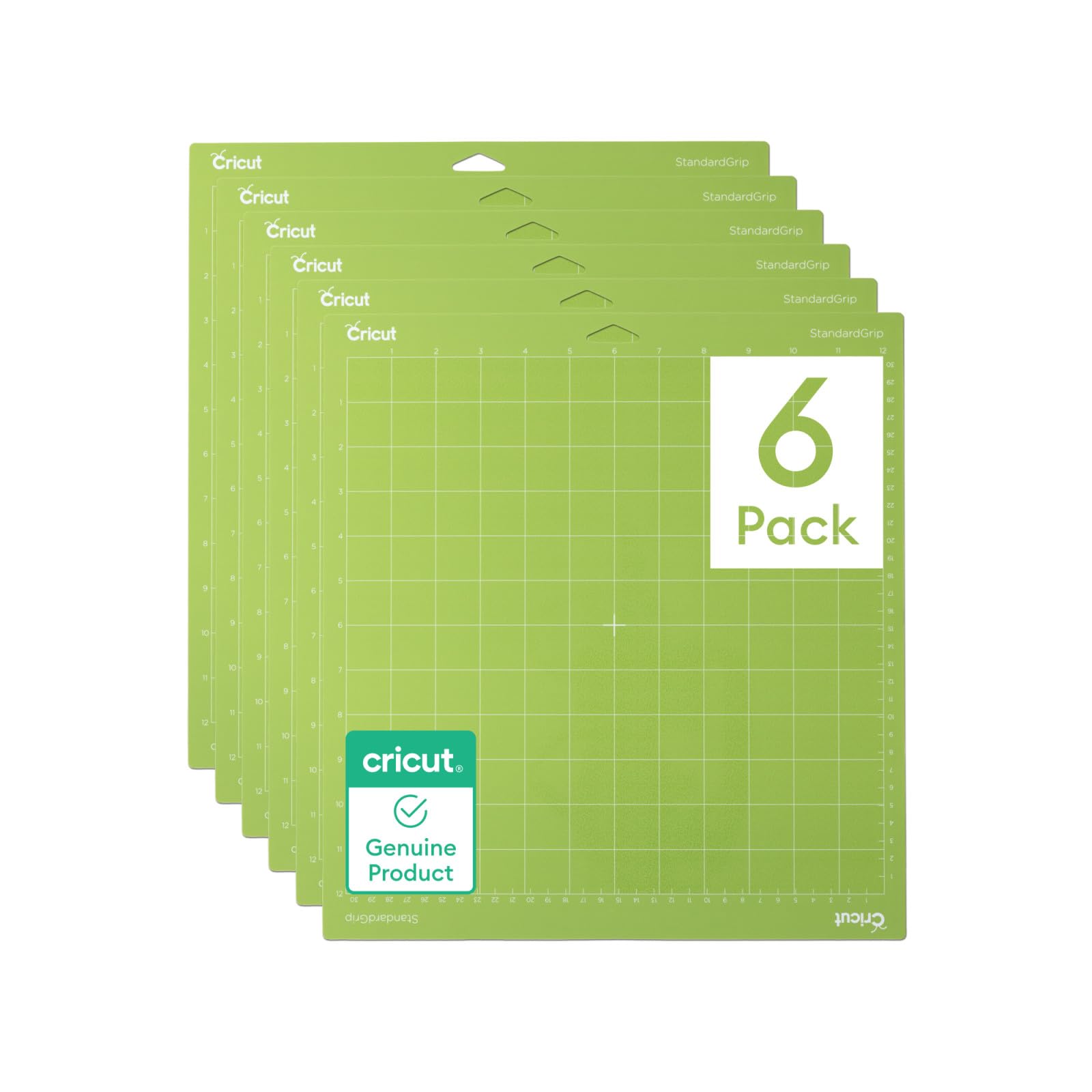 Cricut StandardGrip Mat - 12" x 12" Reusable Adhesive Cutting Mats | 6 Pack 1