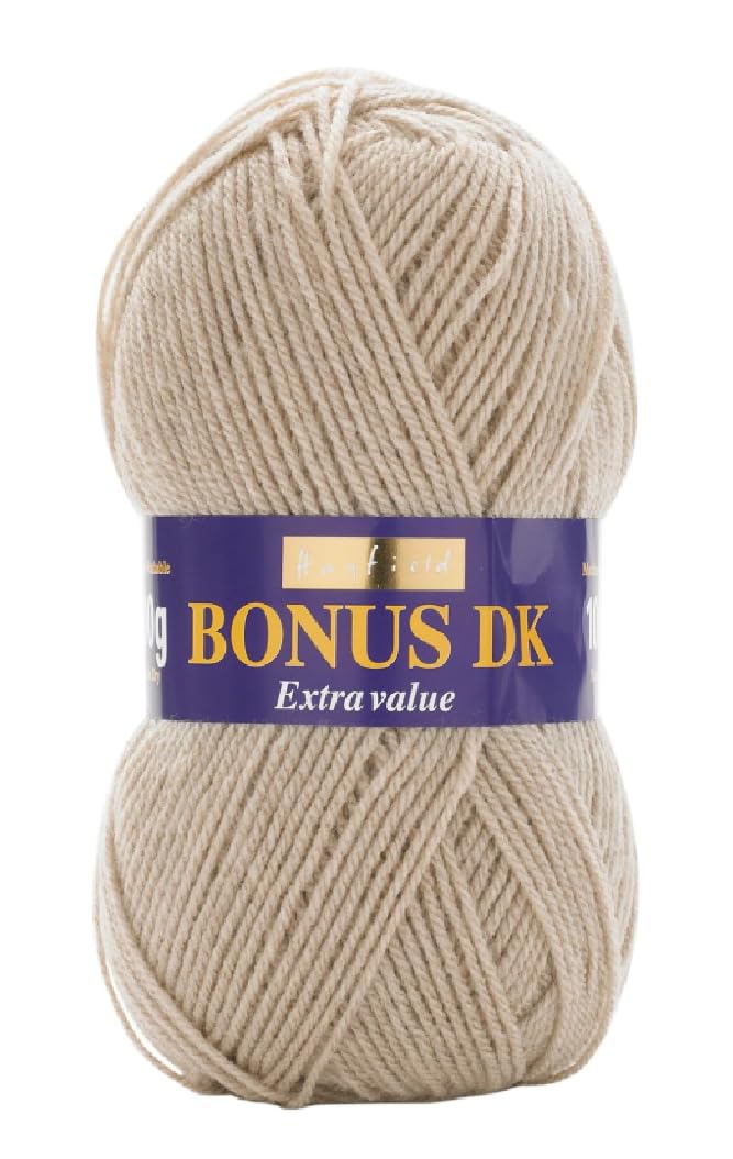 Sirdar Hayfield Bonus DK Double Knitting Yarn - 100g | Oatmeal | 100% Acrylic 1