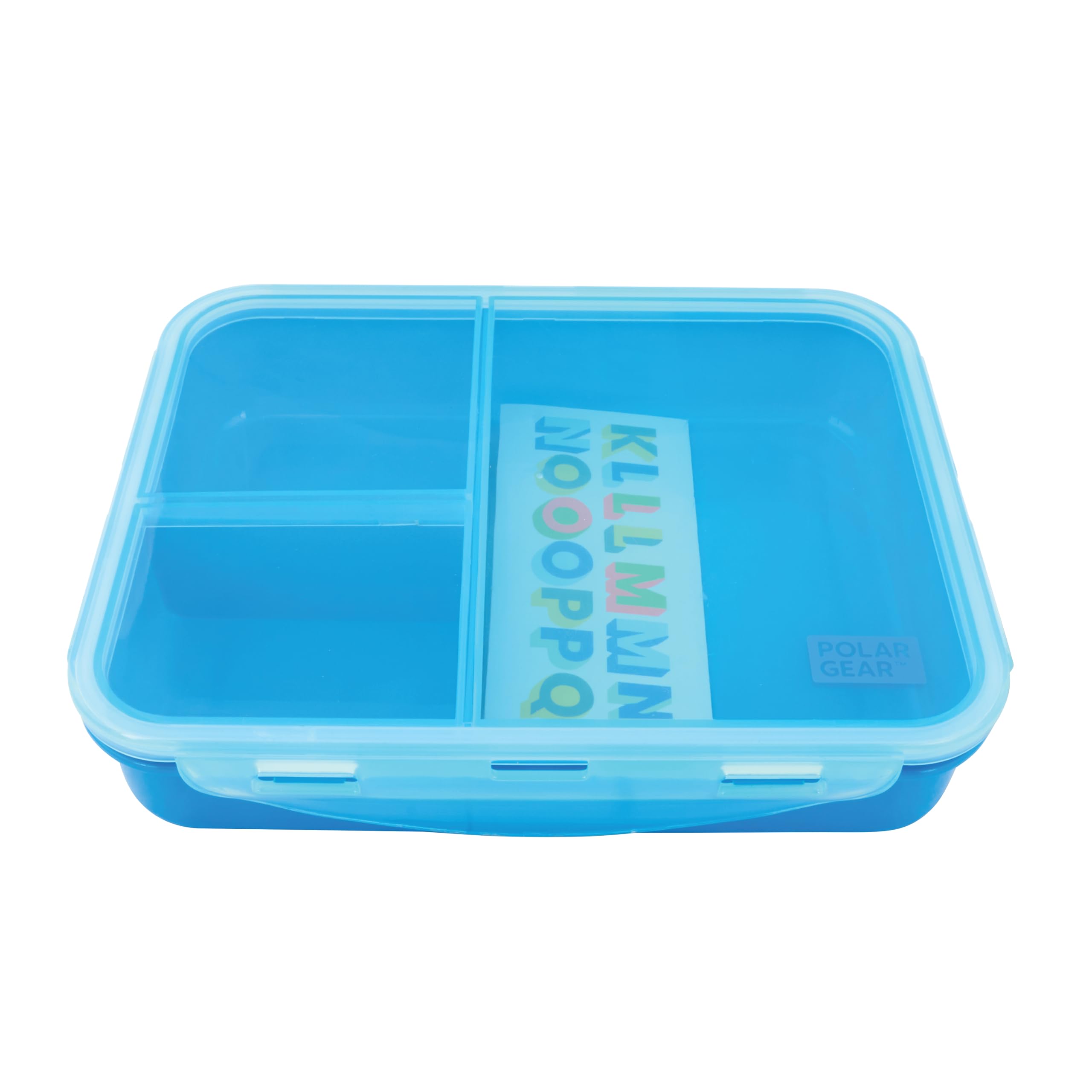 Polar Gear Decorate Me Lunch Box - 3 Compartments, Leakproof, Sky Blue/Azure | BPA-Free 1