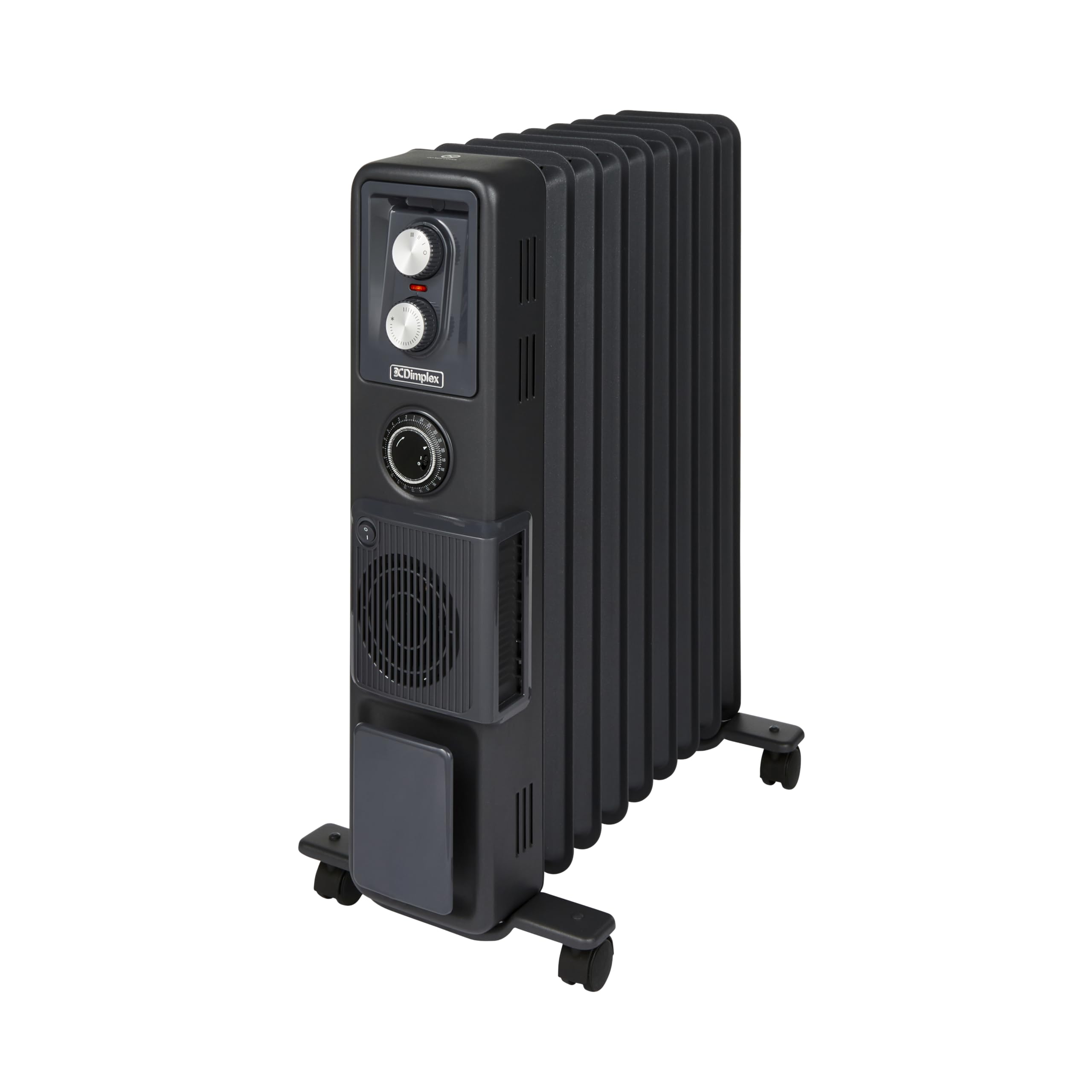 Dimplex ECR24TiFB Oil-Free Radiator - 2.4kW Turbo Fan Heater | 3 Settings | Black 1