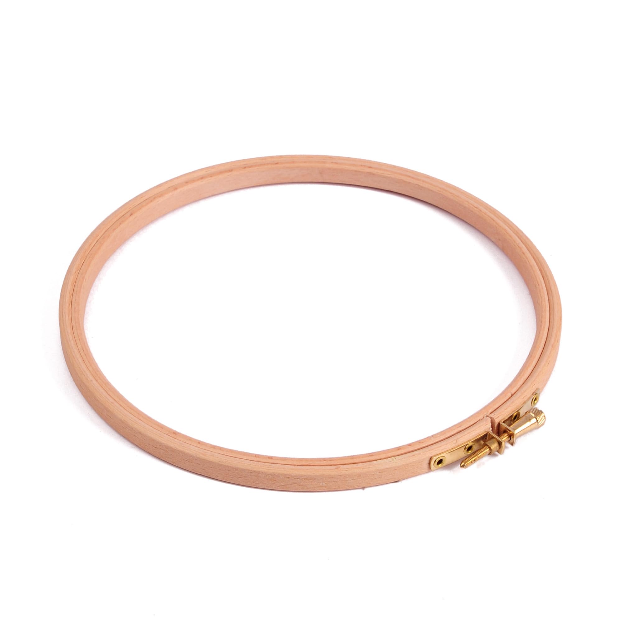 Elbesee Wooden Embroidery Hoop - 7 Inch (17cm) Diameter | Adjustable Metal Screw | Natural Beechwood 1