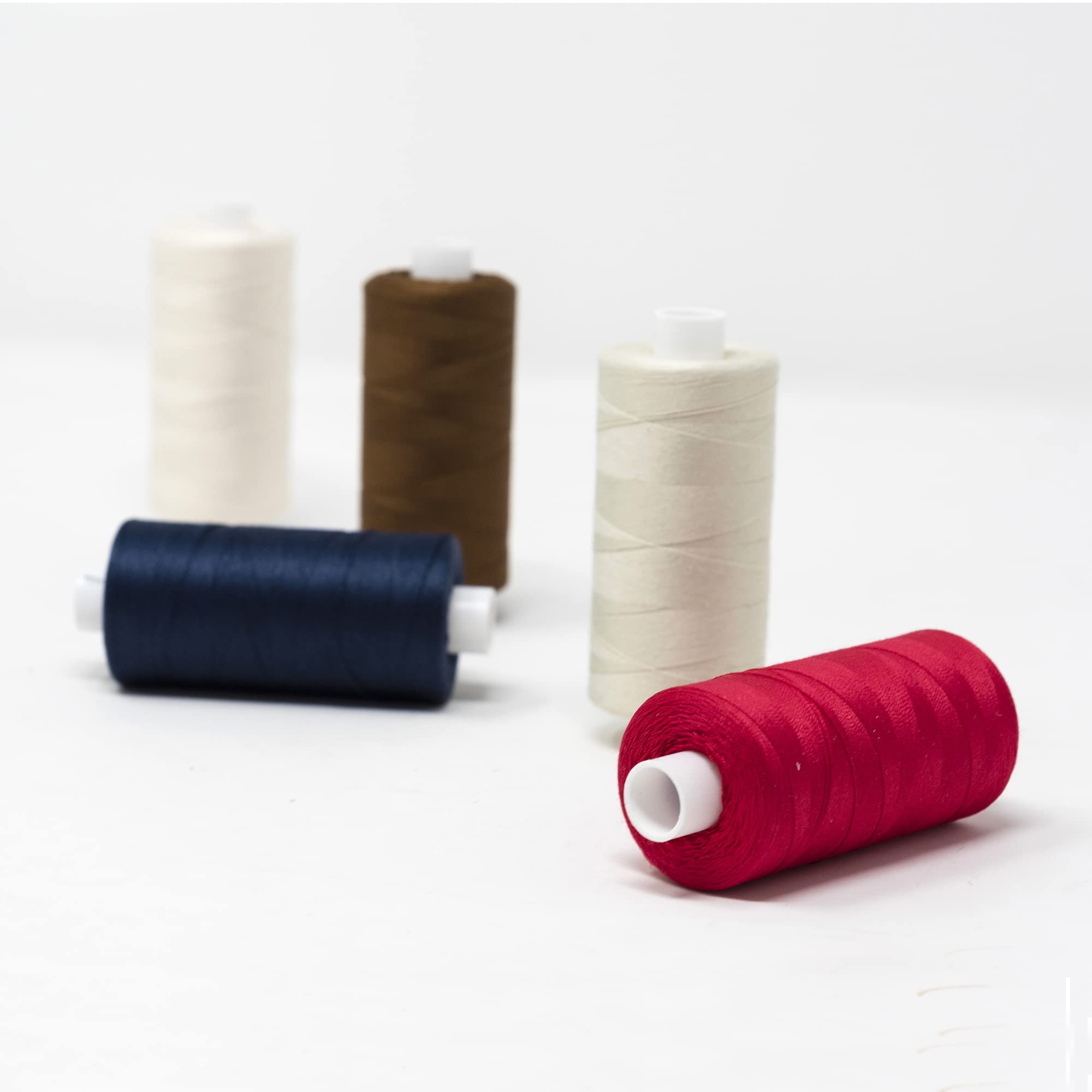 KORBOND Sewing Thread - 1000m Polyester Coated Navy Thread for Machine & Hand Stitching 6