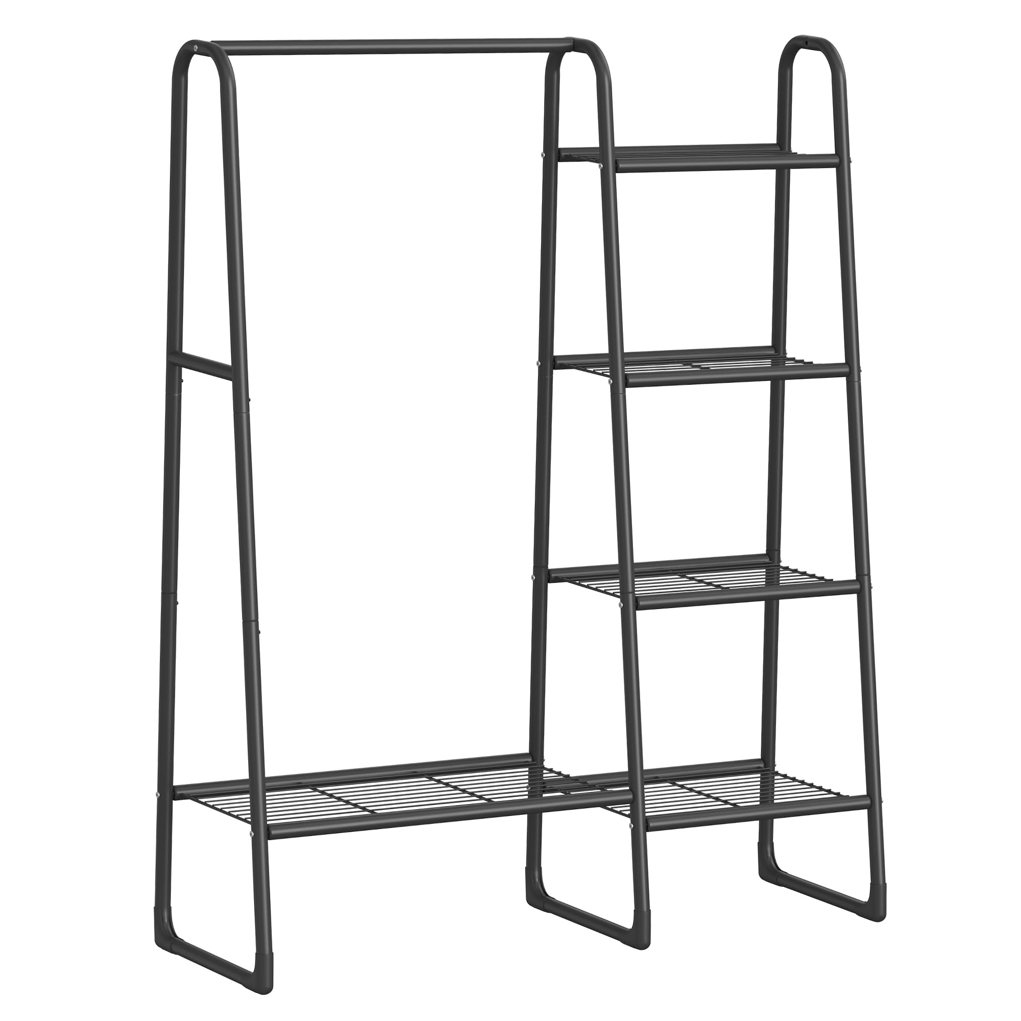 SONGMICS Freestanding Clothes Rack - 5 Shelves, Metal, Matte Black | 40 x 101.7 x 153.3 cm 1