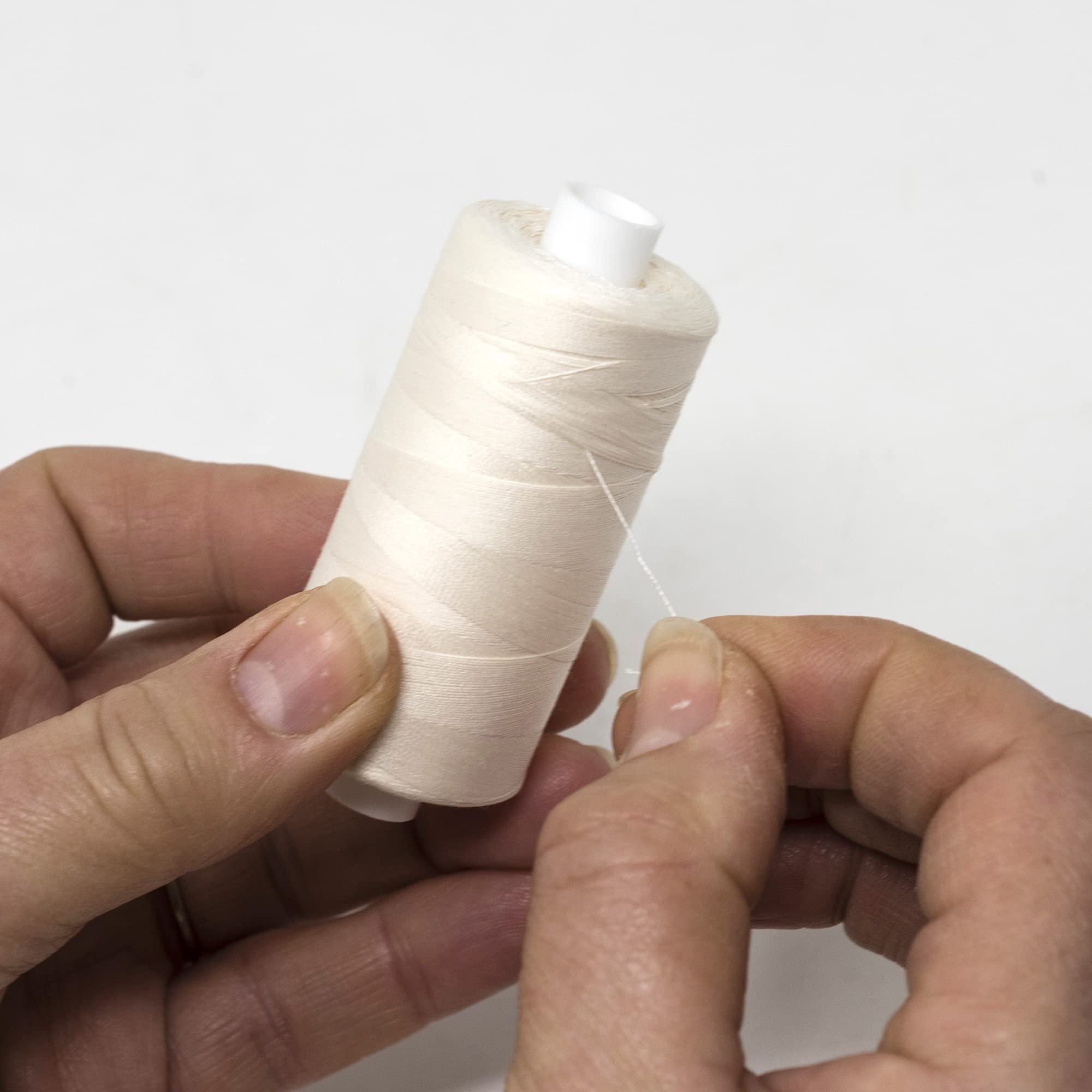 KORBOND 1000m Polyester Sewing Thread - Extra Strong, Colour Fast | Cream 5