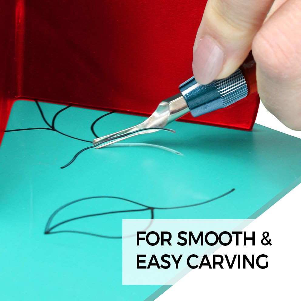 Zieler Lino Sheets - A5 Lino Printing Block Sheets | Double-Sided | 3mm Thick 3