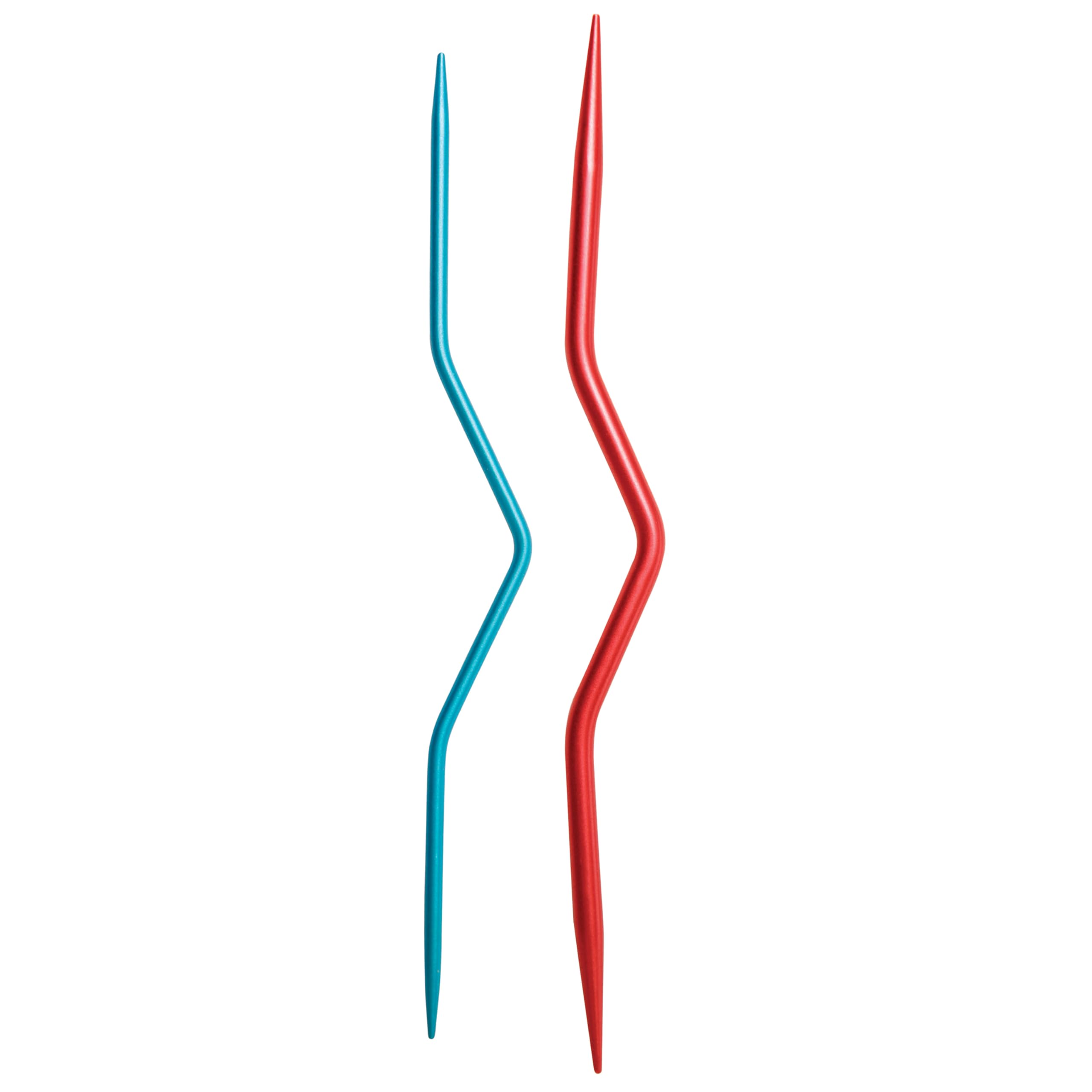 KNITPRO Coloured Aluminium Cable Needles - 2.5mm & 4.0mm Set | Lightweight & Strong 1