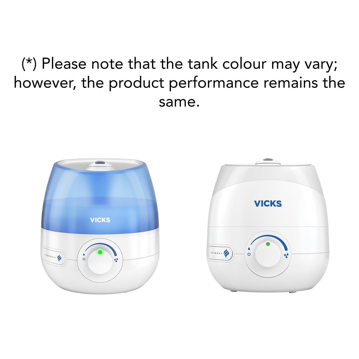 Vicks Mini Cool Mist Ultrasonic Humidifier - Quiet Operation, Dual VapoPad Slots | Blue/White 6