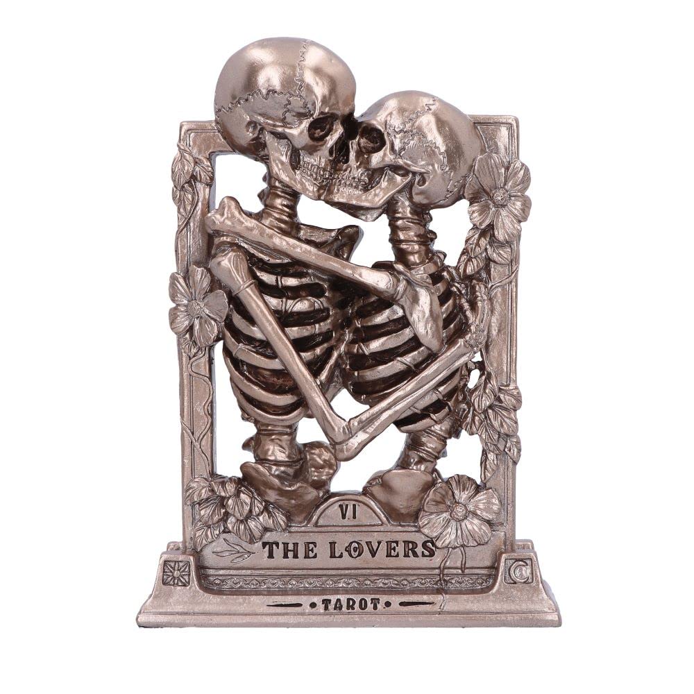 Nemesis Now The Lovers Skeleton Figurine - Gothic Bronze Ornament | 20.5cm Height 1
