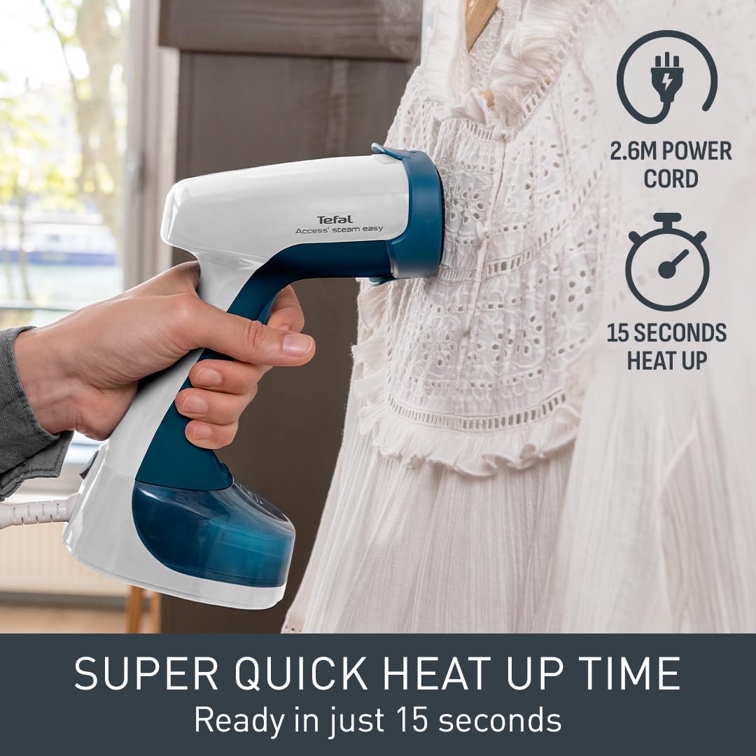 Tefal Access Steam Easy Handheld Clothes Steamer - 1400W Power | 15s Heat-Up | 150ml Tank 4