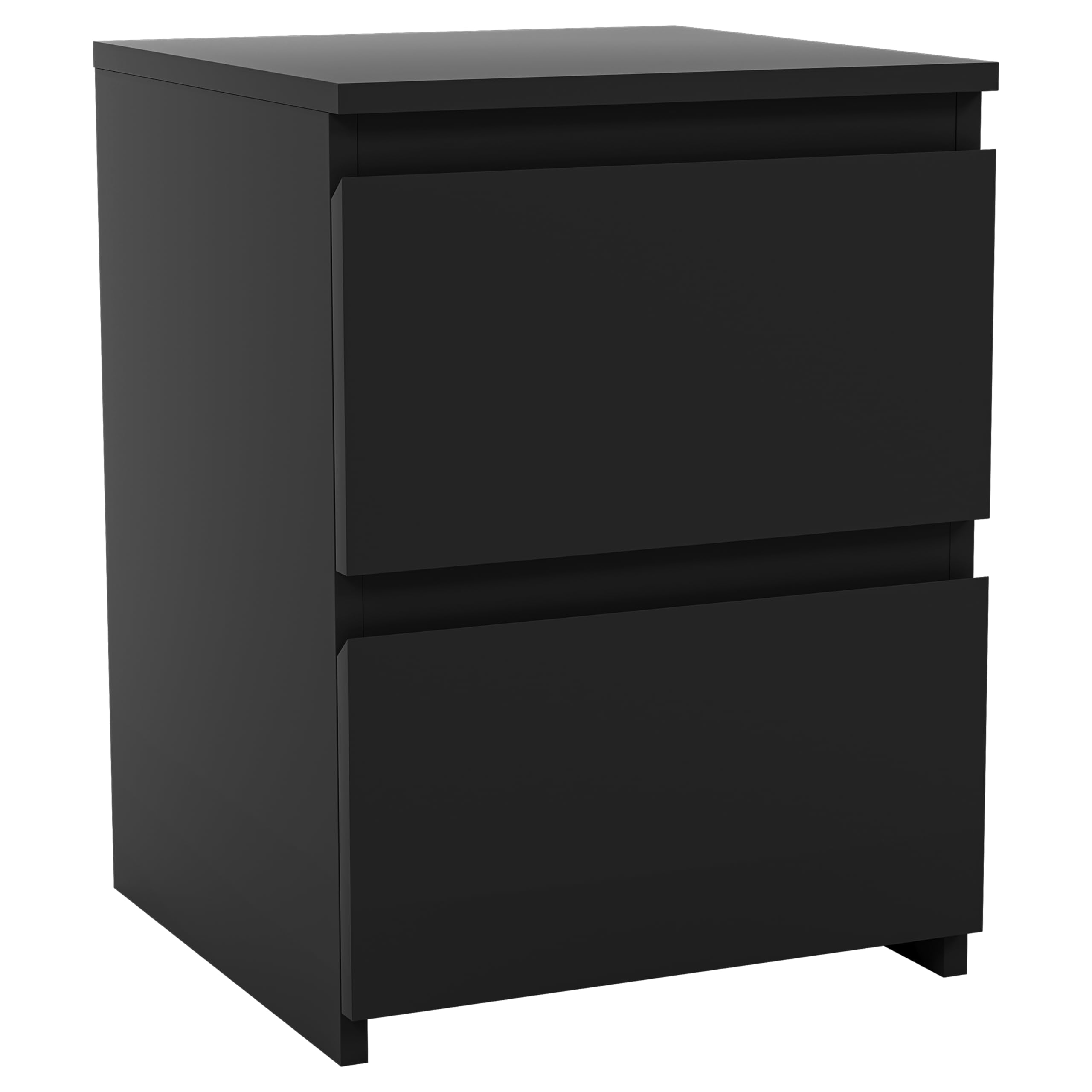 Vida Designs Denver 2 Drawer Bedside Chest - Modern Style | Black Finish | H: 40 x W: 29.5 cm 7