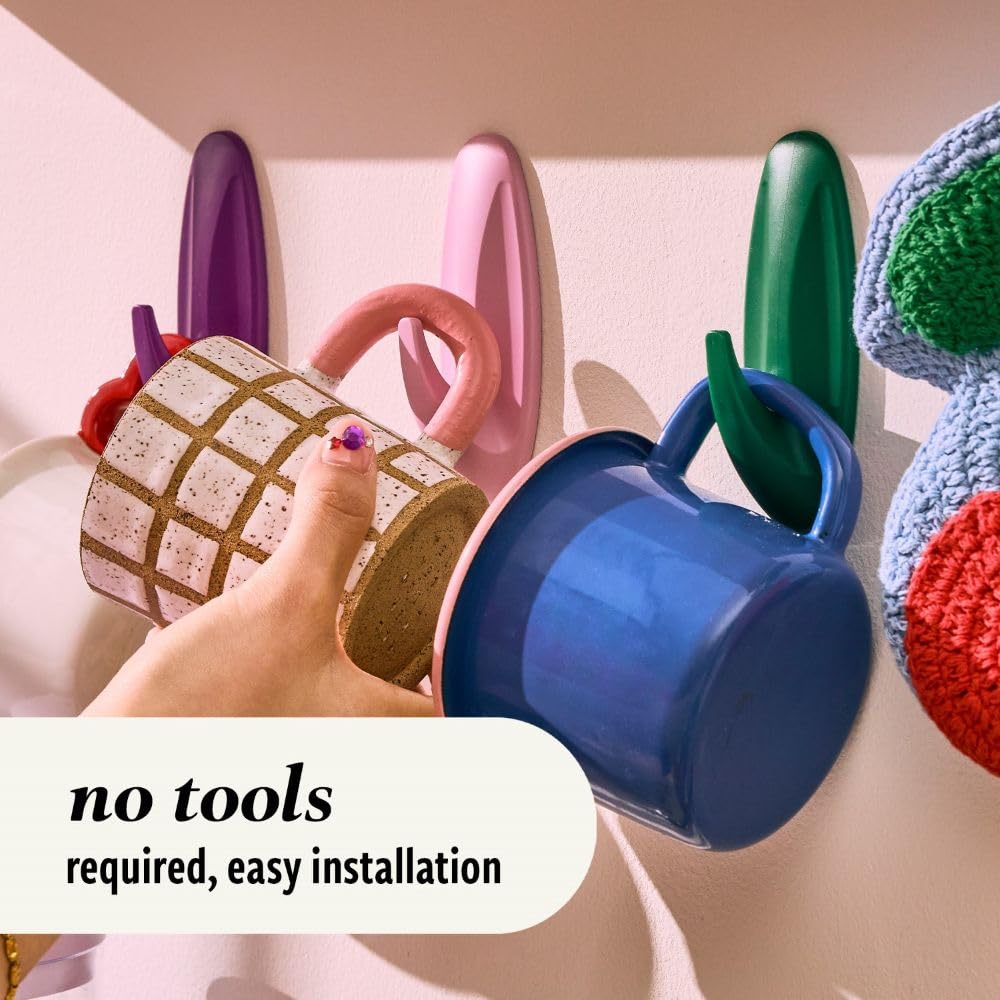 Command Designer Adhesive Hooks - Arctic Freeze Limited Edition | Holds 1.3 kg | Damage-Free Removal 5