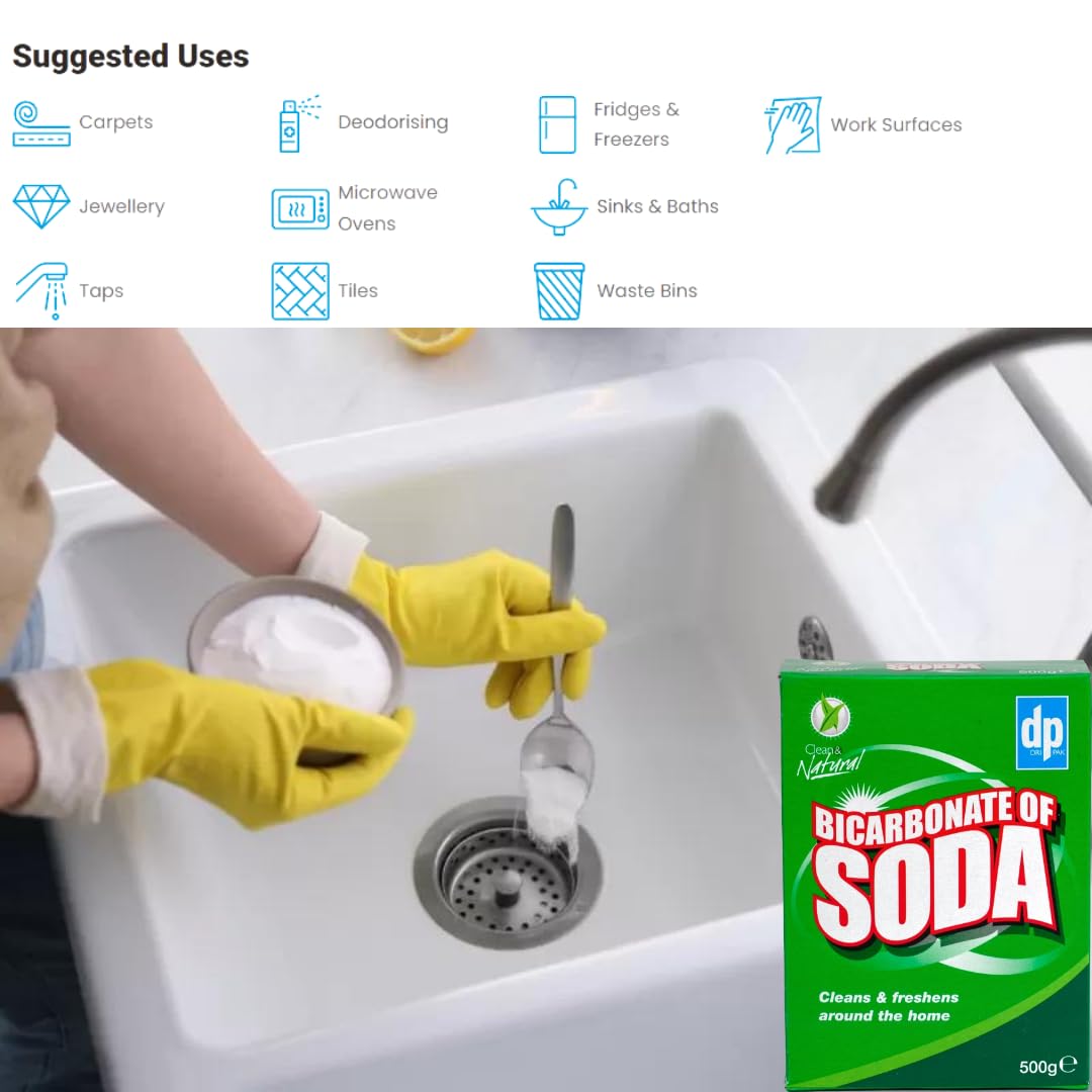 Dri-Pak Clean & Natural Borax Substitute (Bicarbonate of Soda) Powder, 500g 2