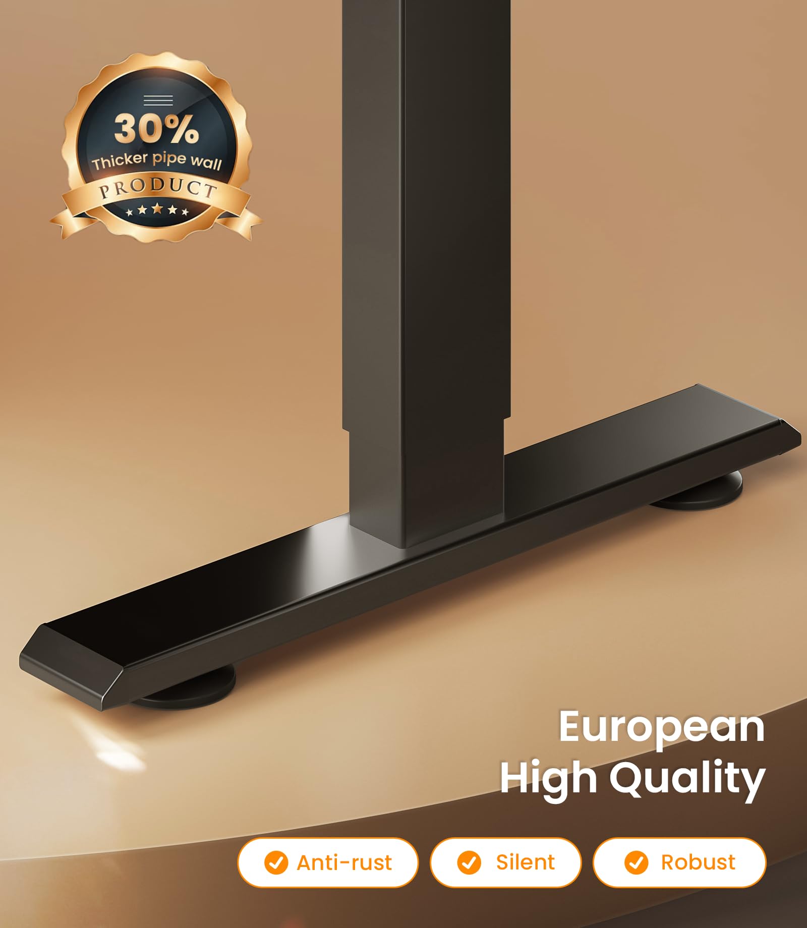 MAIDeSITe Electric Standing Desk Frame - Two-Stage Height Adjustable | 72-120 cm Range | 80kg Load 6