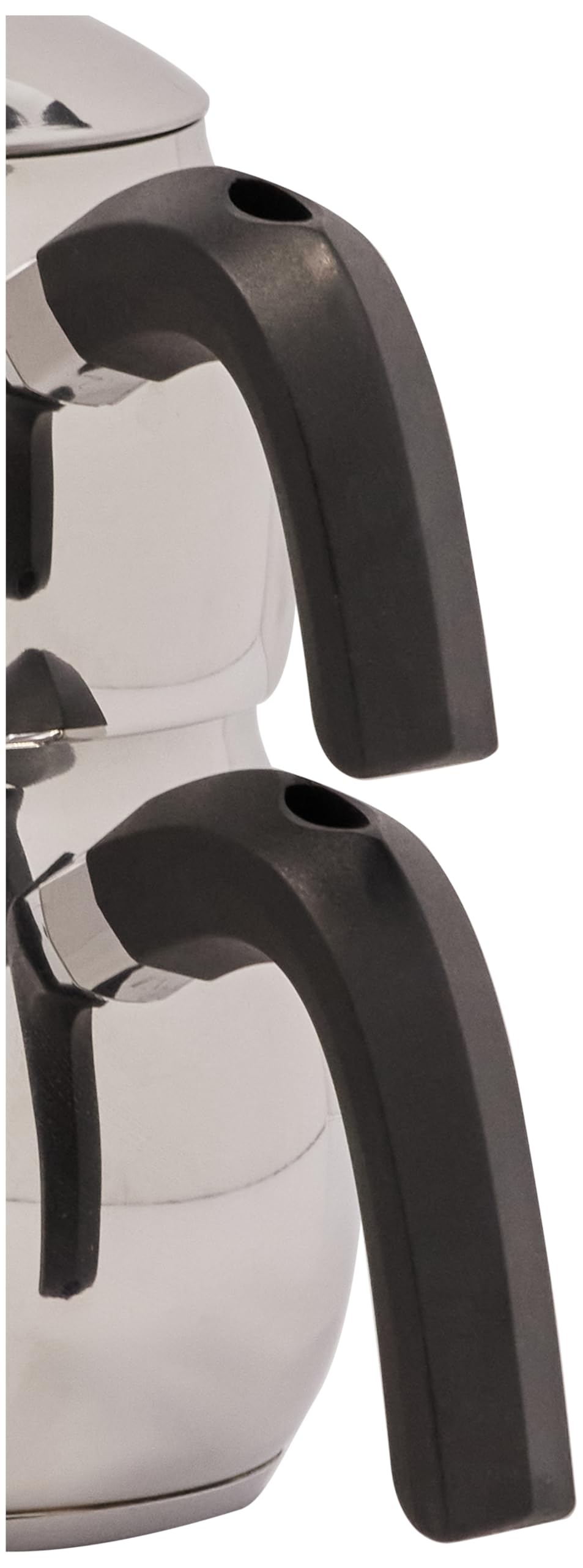 KARACA Belinay Stainless Steel Tea Pot Set | 1 Litre Teapot | Induction Compatible | Silver Black 6