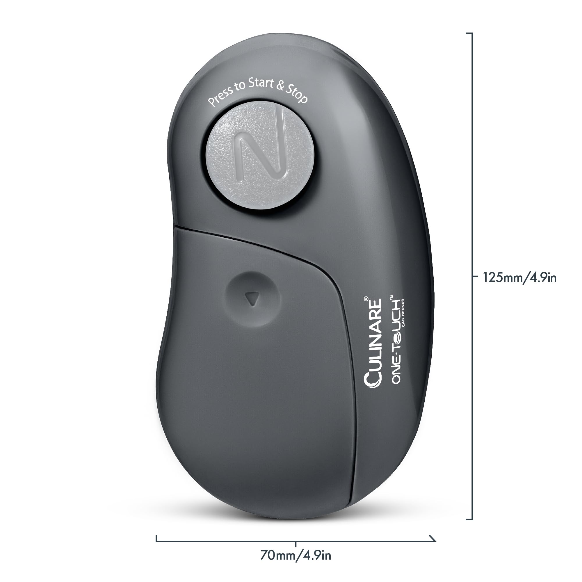 CULINARE One Touch Electronic Can Opener - Automatic Operation | Stainless Steel Blades | Grey 8