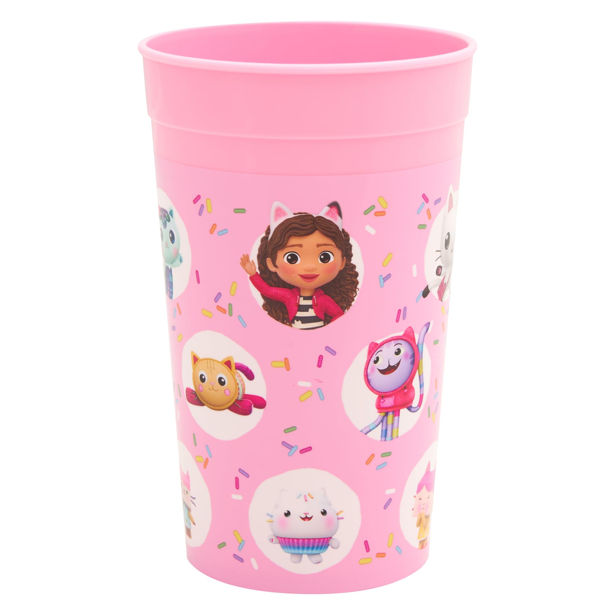 DREAMWORKS GABBY'S DOLLHOUSE 3 Piece Children's Tableware Set | PP Plastic | Pink 7