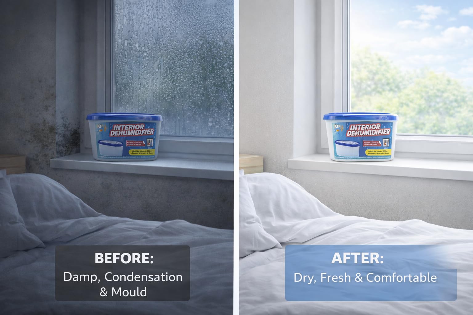 1ABOVE Dehumidifier - 500ml Capacity, Pack of 10 | Condensation & Odor Remover 5