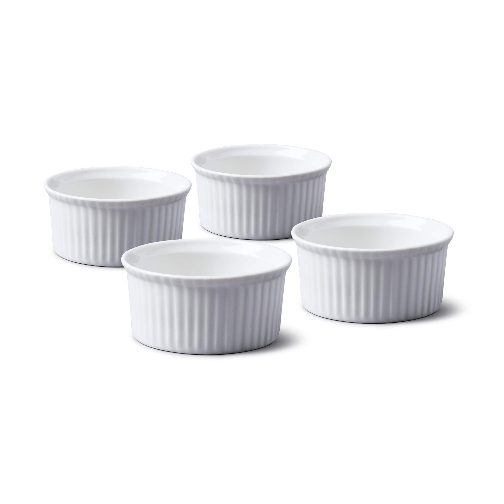 WM Bartleet & Sons 1750 Traditional Porcelain Ramekins Set of 4 - 7.5cm Diameter, 75ml | Oven, Freezer Safe 1