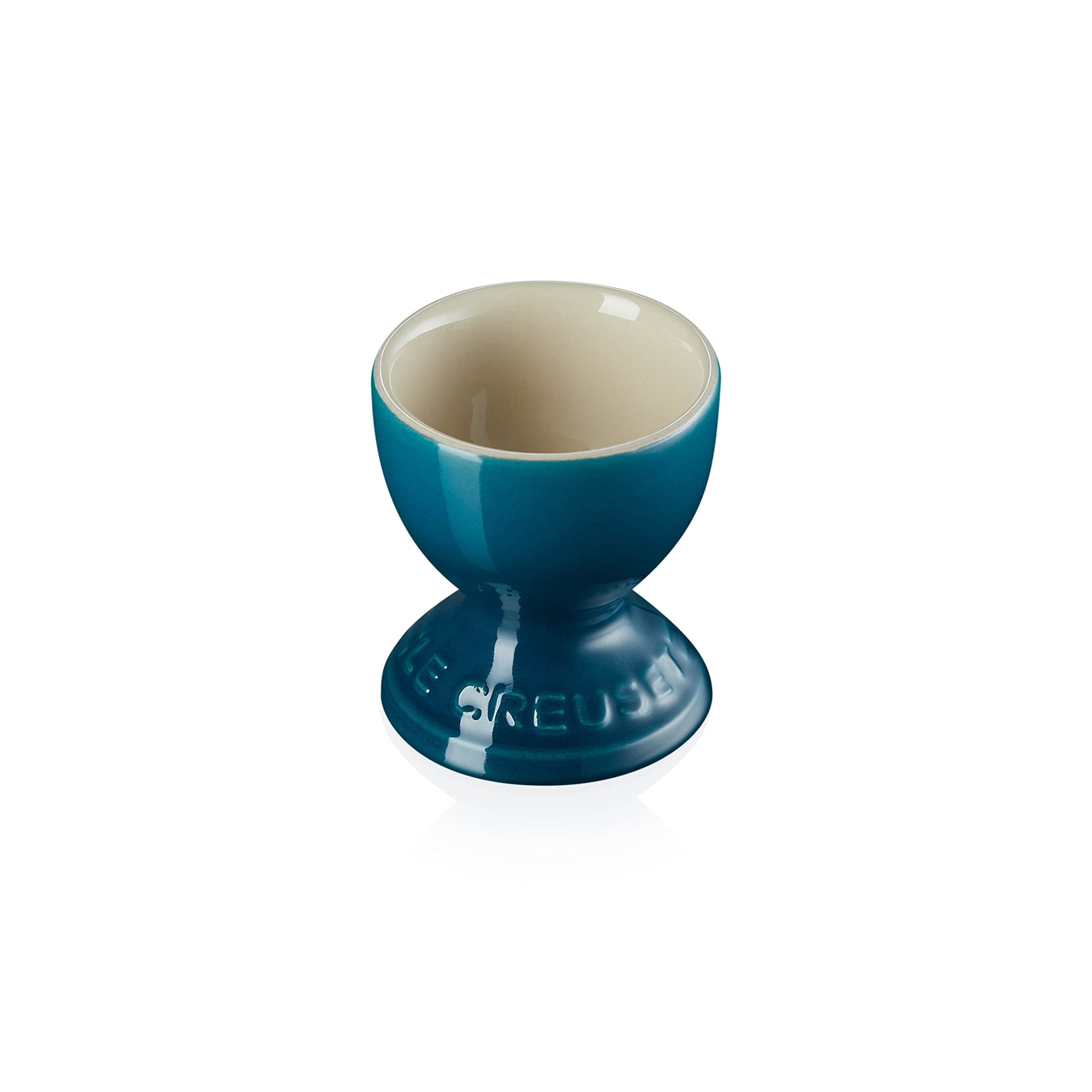 Le Creuset Stoneware Footed Egg Cup - Deep Teal | 5.3 x 5.3 x 5.9 cm | 90g 2