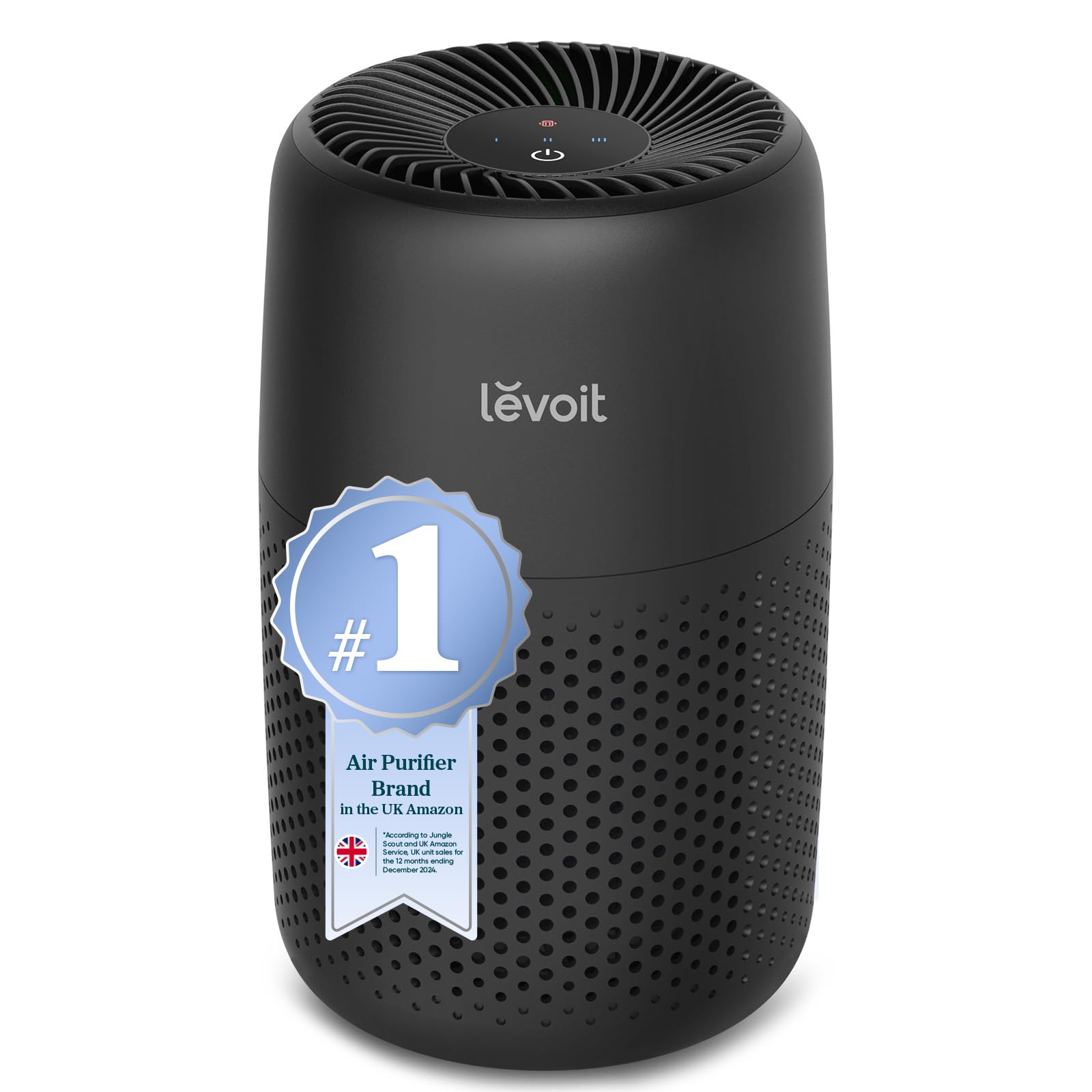 Levoit Core Mini Air Purifier for Bedroom Home - Ultra Quiet HEPA Filter | 3-Stage Filtration | Black