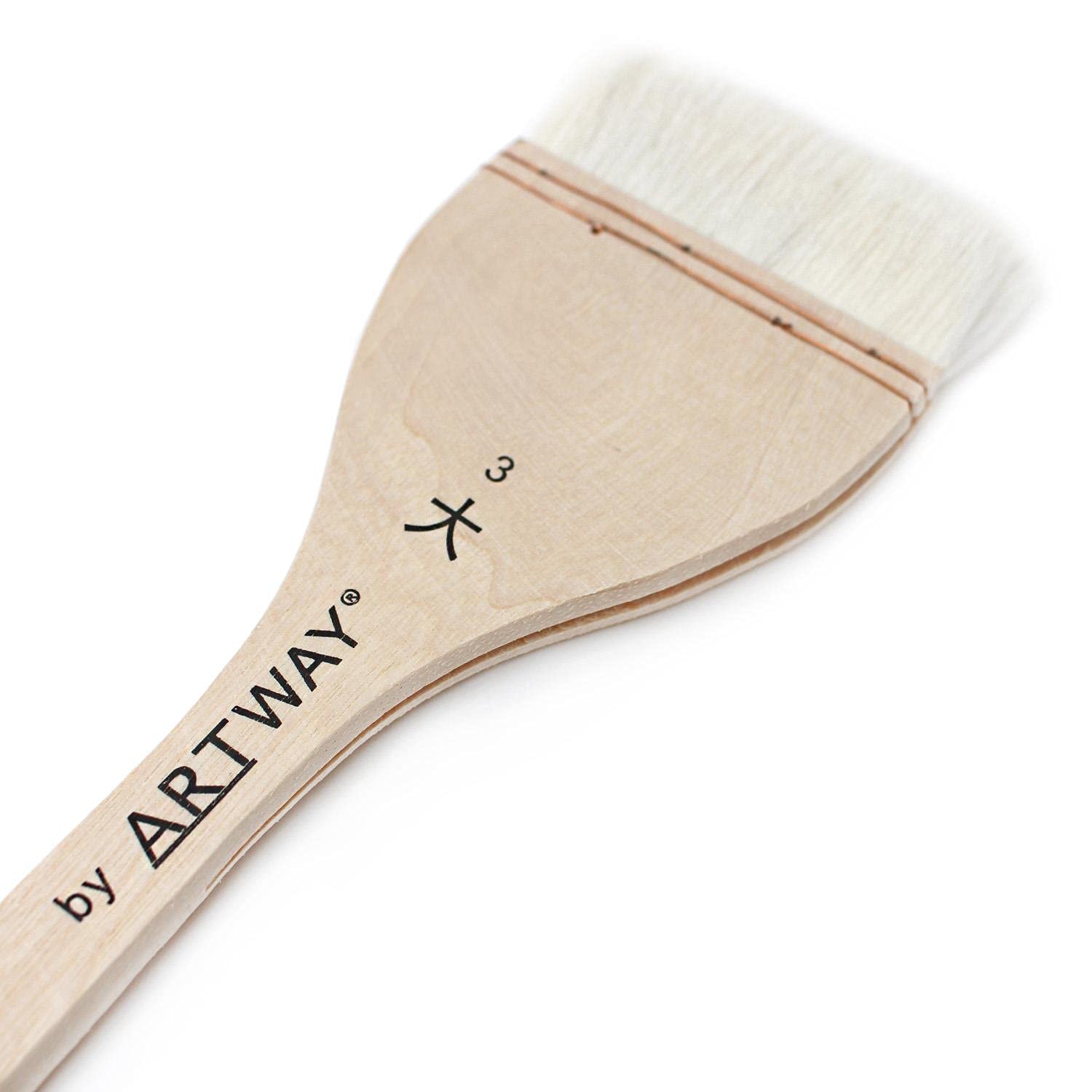 Artway Hake Chinese Brush Set - 3 Brushes | Natural Goat Hair | 25mm/45mm/75mm Sizes 4