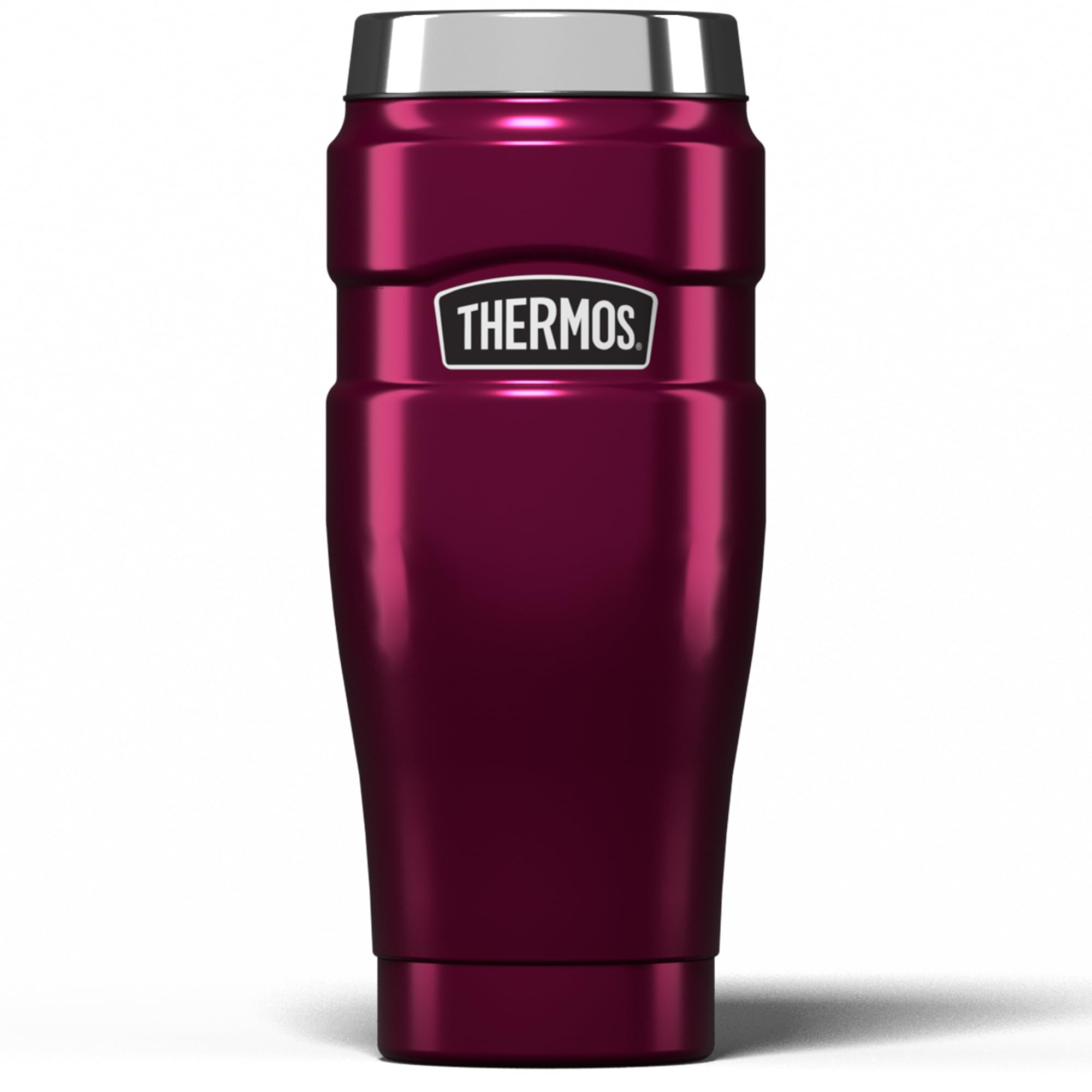 Thermos Stainless King Travel Tumbler - 470 ml Capacity | Keeps Hot 7 Hrs / Cold 18 Hrs | Raspberry