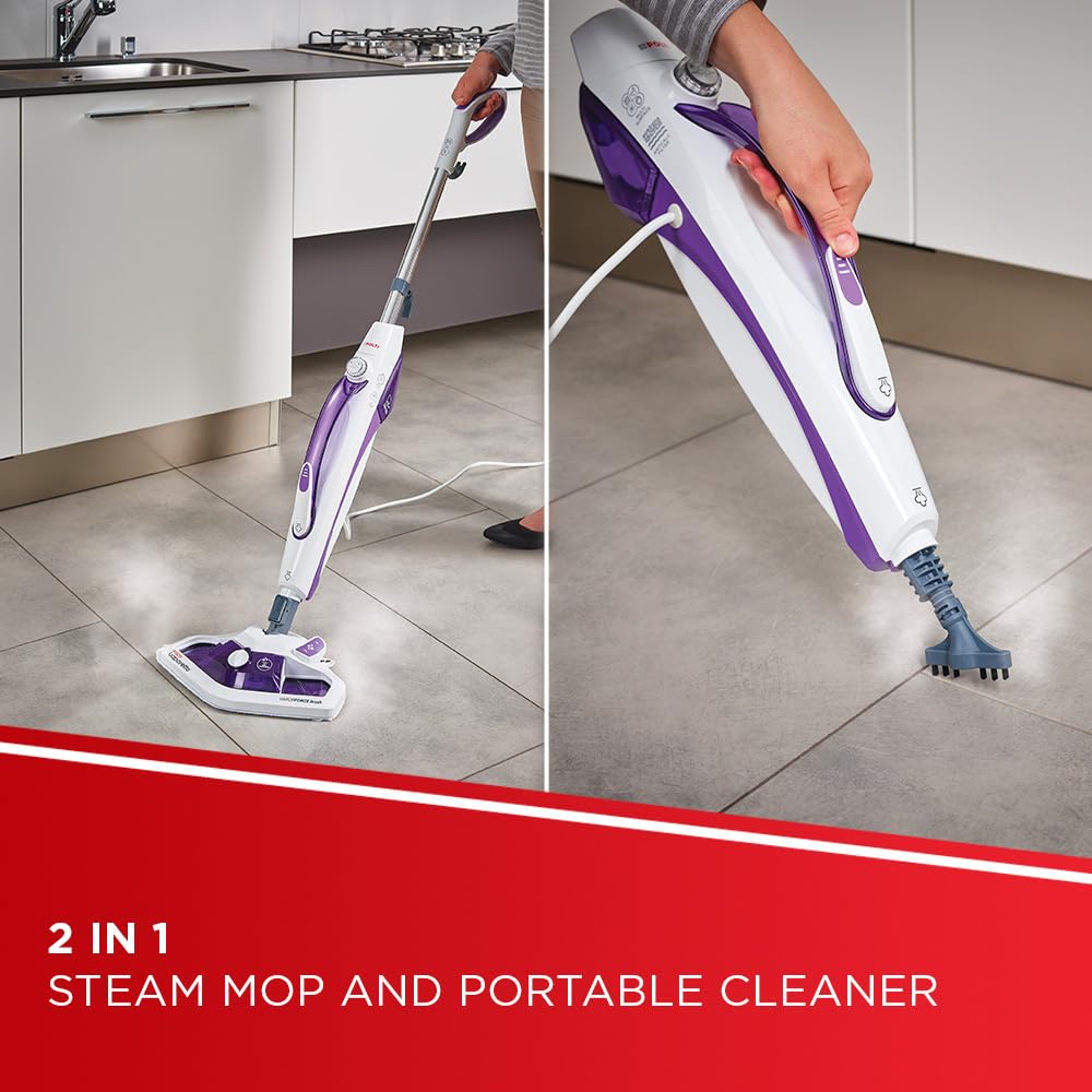 Polti Vaporetto SV440_Double 2-in-1 Steam Mop with Handheld Cleaner | 1500W | Purple 3