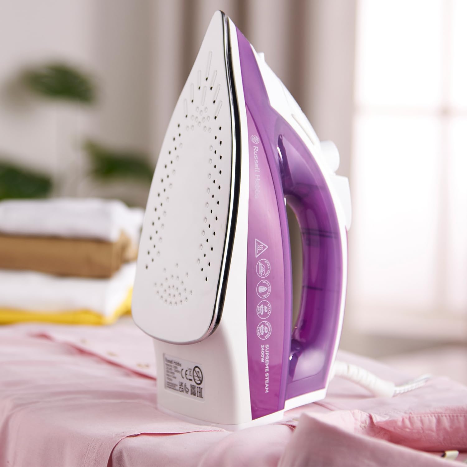 Russell Hobbs Supreme Steam Iron - 2400W Power | Stainless Steel Soleplate | Vertical Steam 3